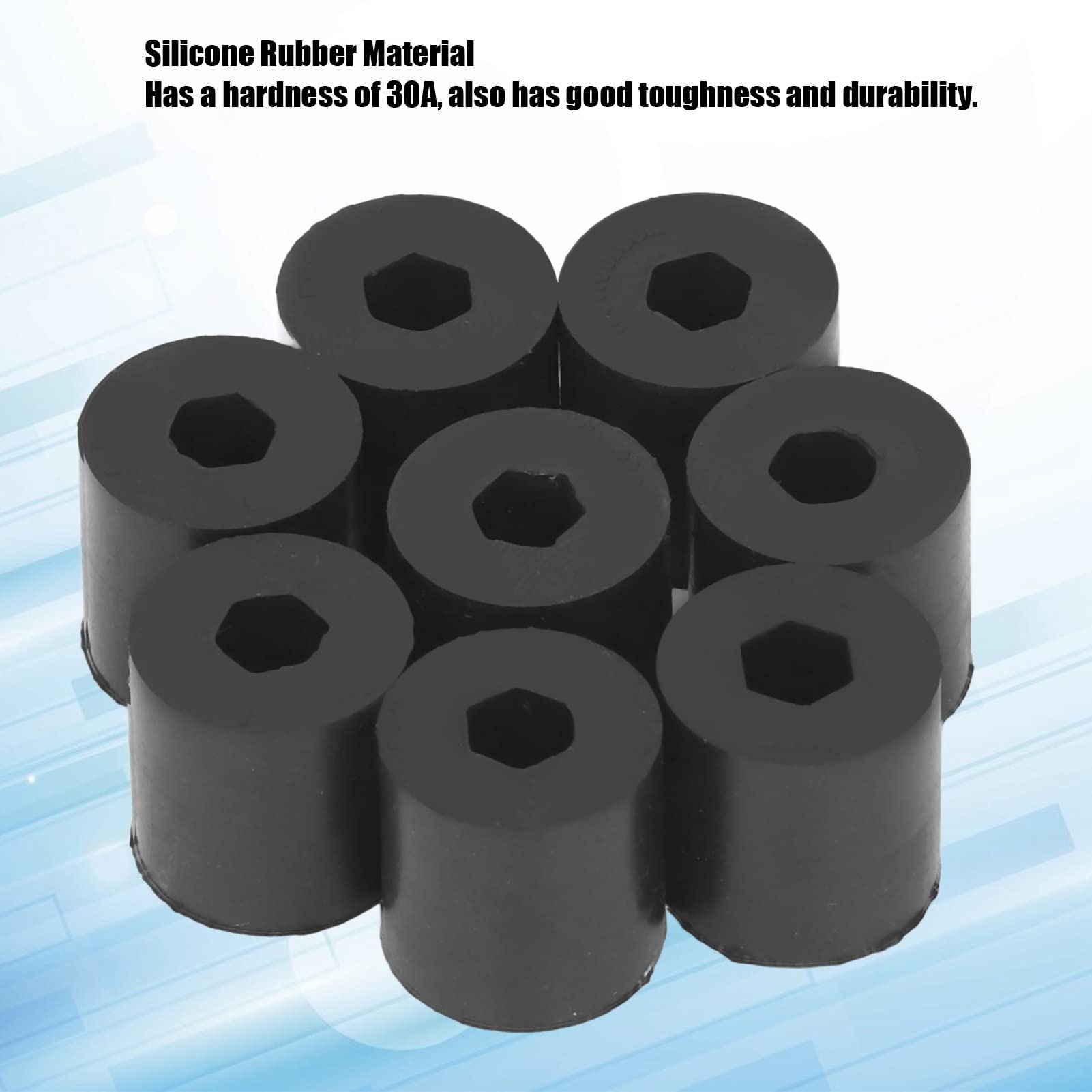 30A Silicone Pick Roller Kit - 5mm Robot Accessories & Printer Transfer Rollers (5618-4008-0016) for Automated Assembly Lines and 3D Printing Applications