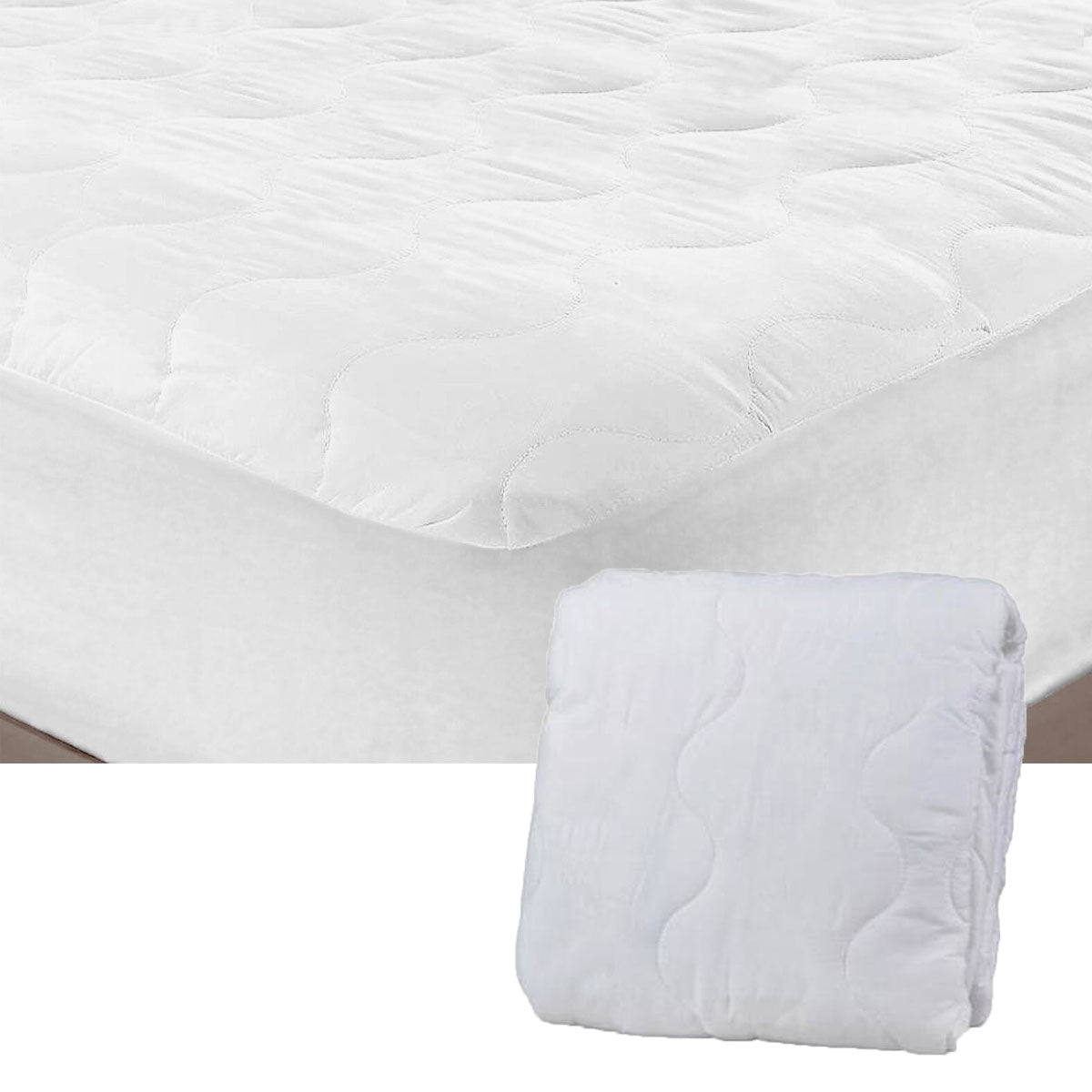 Essentially Home Living Microfiber Quilted Fitted Mattress Protector - Waterproof, Hypoallergenic Bed Cover for Long Single Beds - Perfect for Allergy Sufferers, Kids' Rooms & Guest Bedrooms