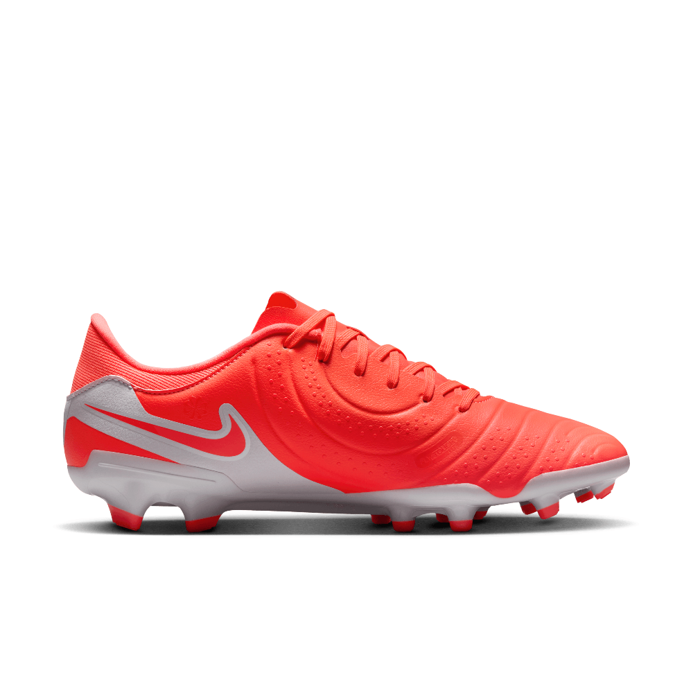 Nike Tiempo Legend 10 Academy FG/MG Soccer Cleats for Men - Hot Lava/White - Firm Ground & Multi-Ground Football Shoes - Perfect for Training & Match Play