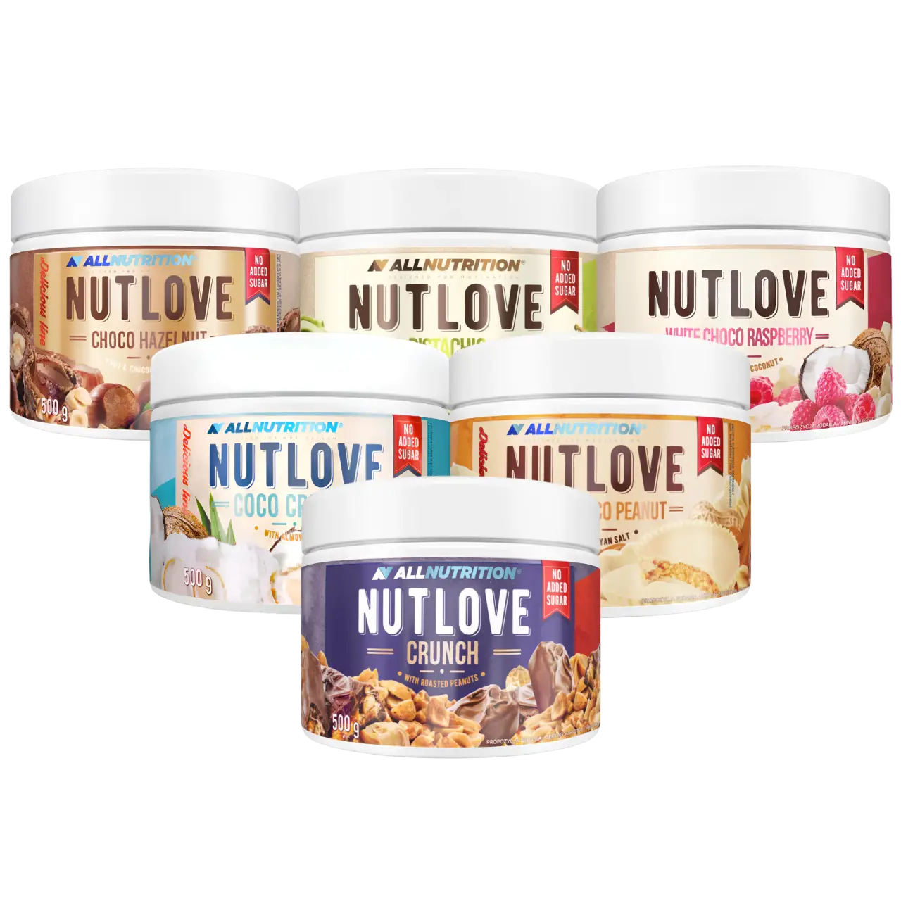 Allnutrition Nutlove 500g - Premium Protein Peanut Butter Spread for Fitness & Bodybuilding - High Protein Snack for Gym, Weight Loss & Healthy Lifestyle