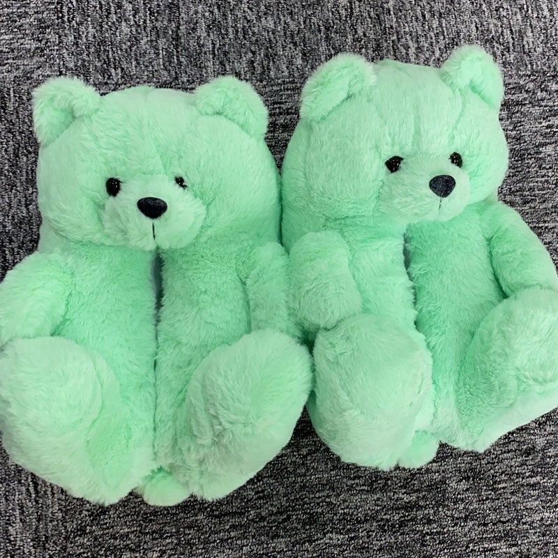 Cozy Women's Teddy Bear Slippers - Soft Plush House Shoes for Indoor Comfort & Warmth - Perfect Gift for Her, Christmas, Valentine's Day & Relaxing at Home