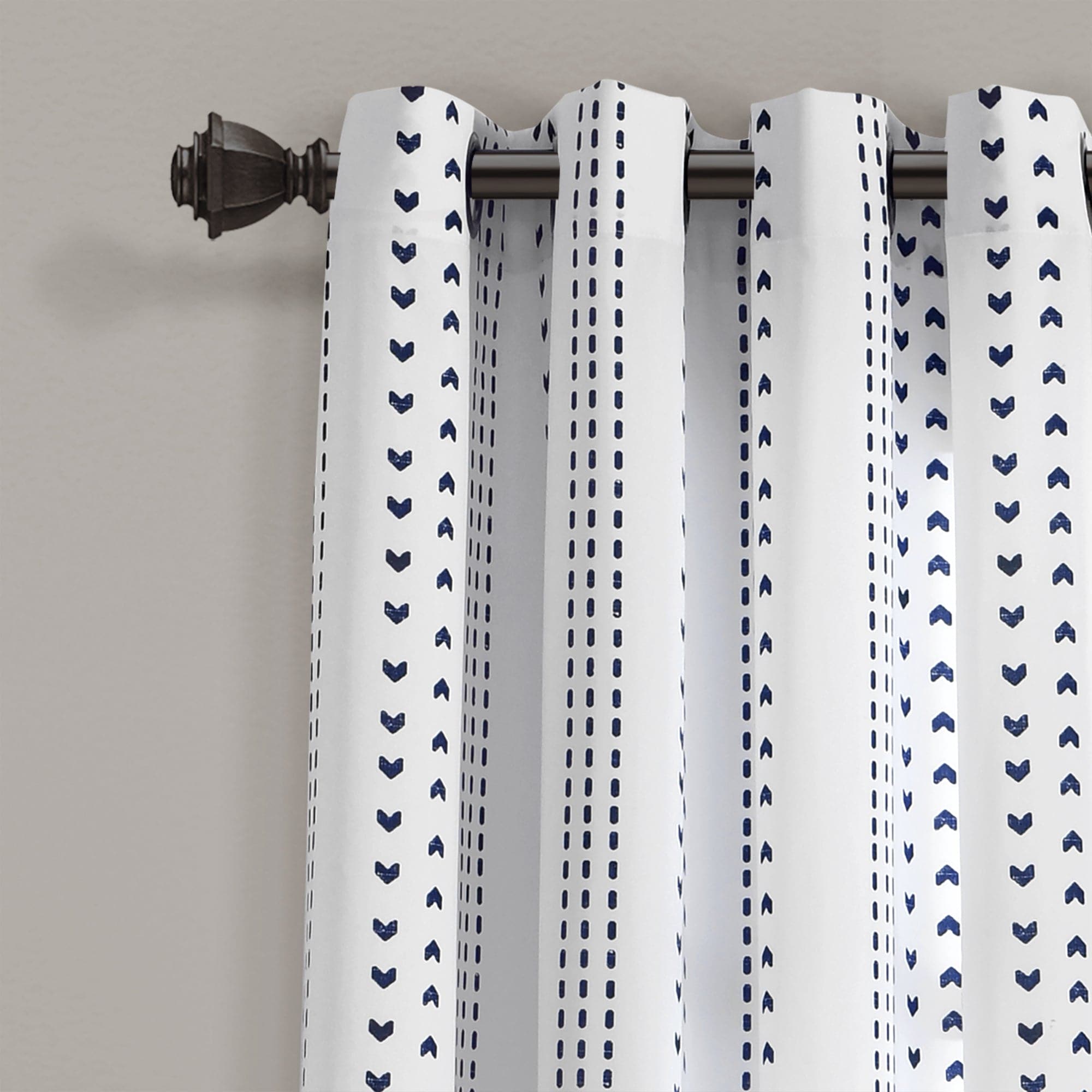 Stylish Hygge Stripe Window Curtain Panel Set - Blackout Thermal Insulated Drapes for Living Room & Bedroom - Perfect for Cozy Home Decor & Light Control