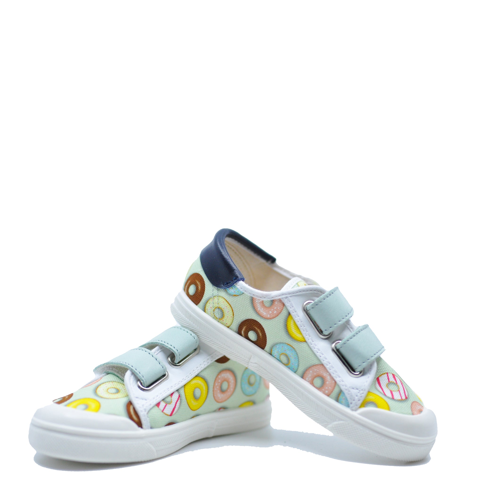 Pepe Donut Velcro Sneakers for Kids - Lightweight Comfortable Slip-On Shoes for Boys & Girls - Perfect for School, Play & Everyday Wear