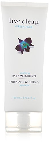 Live Clean Fresh Face Soothing Daily Moisturizer - 150ml Hydrating Face Cream for Dry & Sensitive Skin - Perfect for Morning & Night Skincare Routine