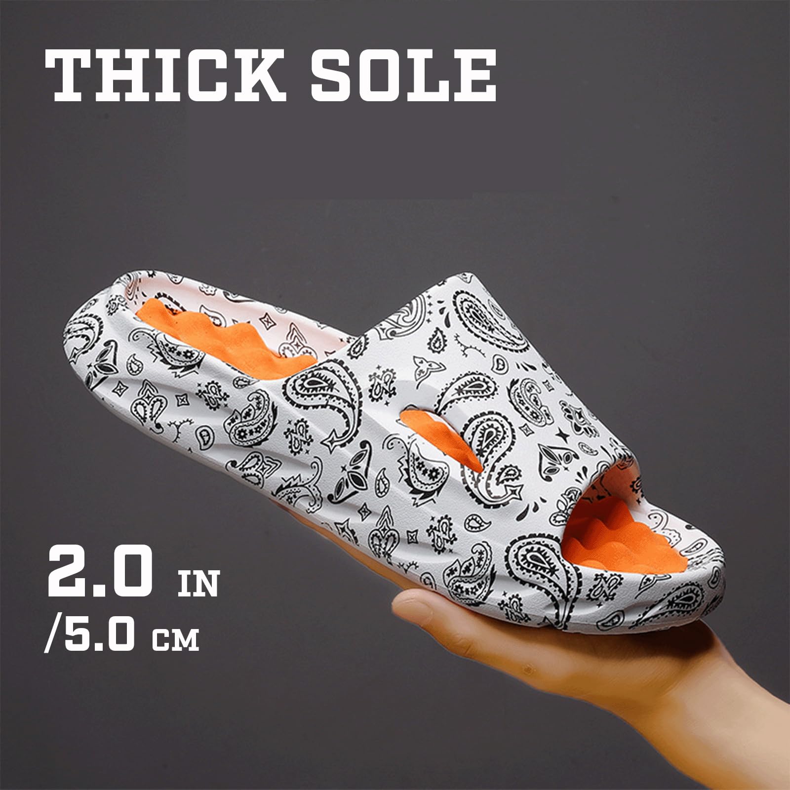 Comfortable Cloud Slides for Women & Men - Soft Pillow Slippers with Non-Slip Sole | Indoor/Outdoor House Shoes, Shower Sandals, Pool Slides for Relaxation at Home, Beach, or Gym