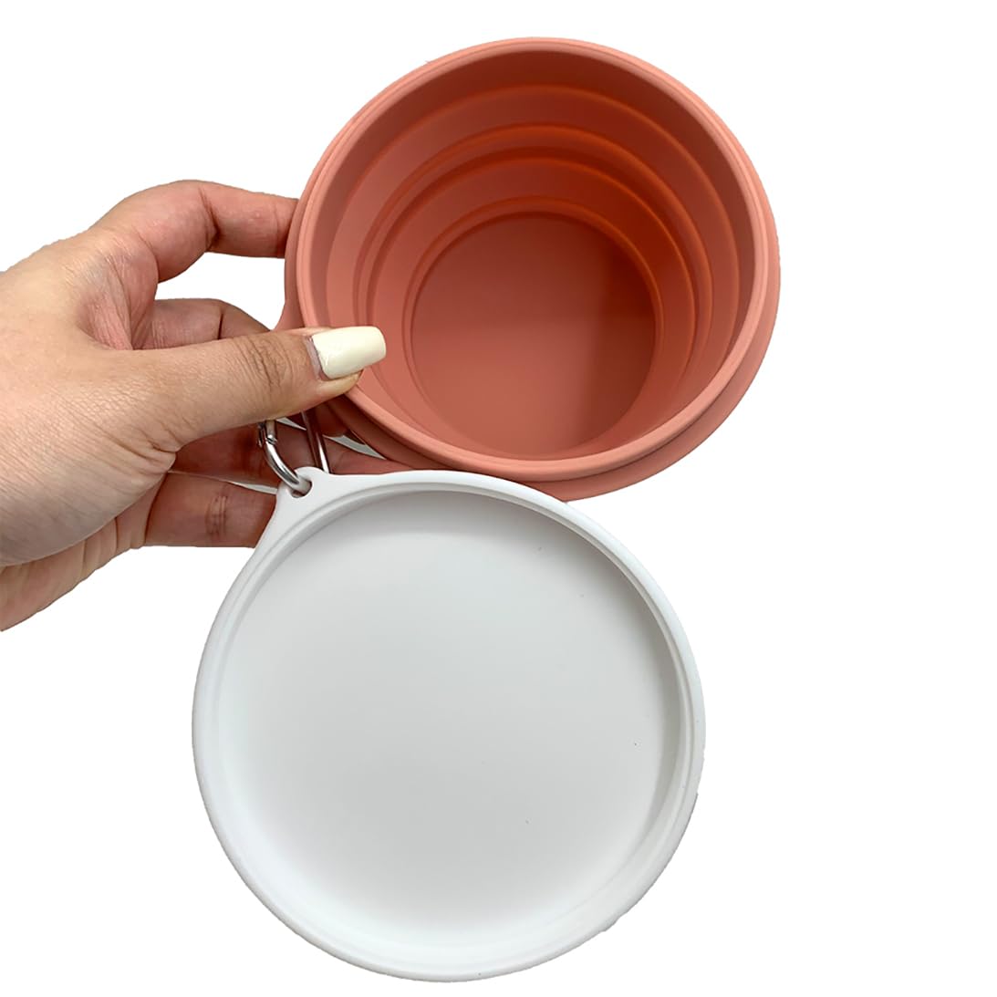 Collapsible Silicone Food Storage Bowl with Lid - 18OZ Portable Foldable Container for Salad, Lunch & Meal Prep | Perfect for Camping, Hiking, Travel & Outdoor Activities