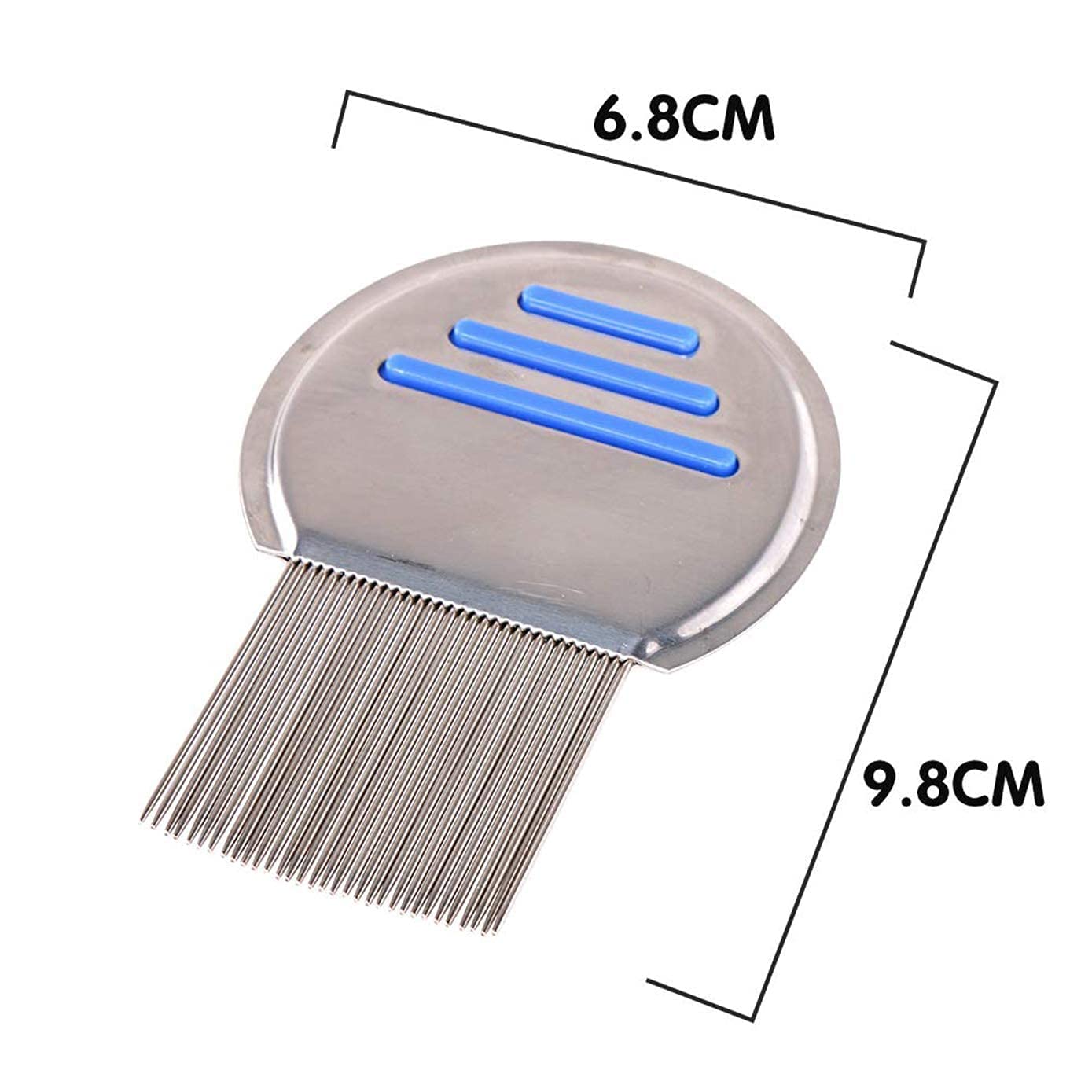 BELLAS Stainless Steel Lice Comb for Head Lice and Egg Removal - Durable Nit Comb for Kids & Adults - Pack of 1 - Perfect for Home, School & Travel Use