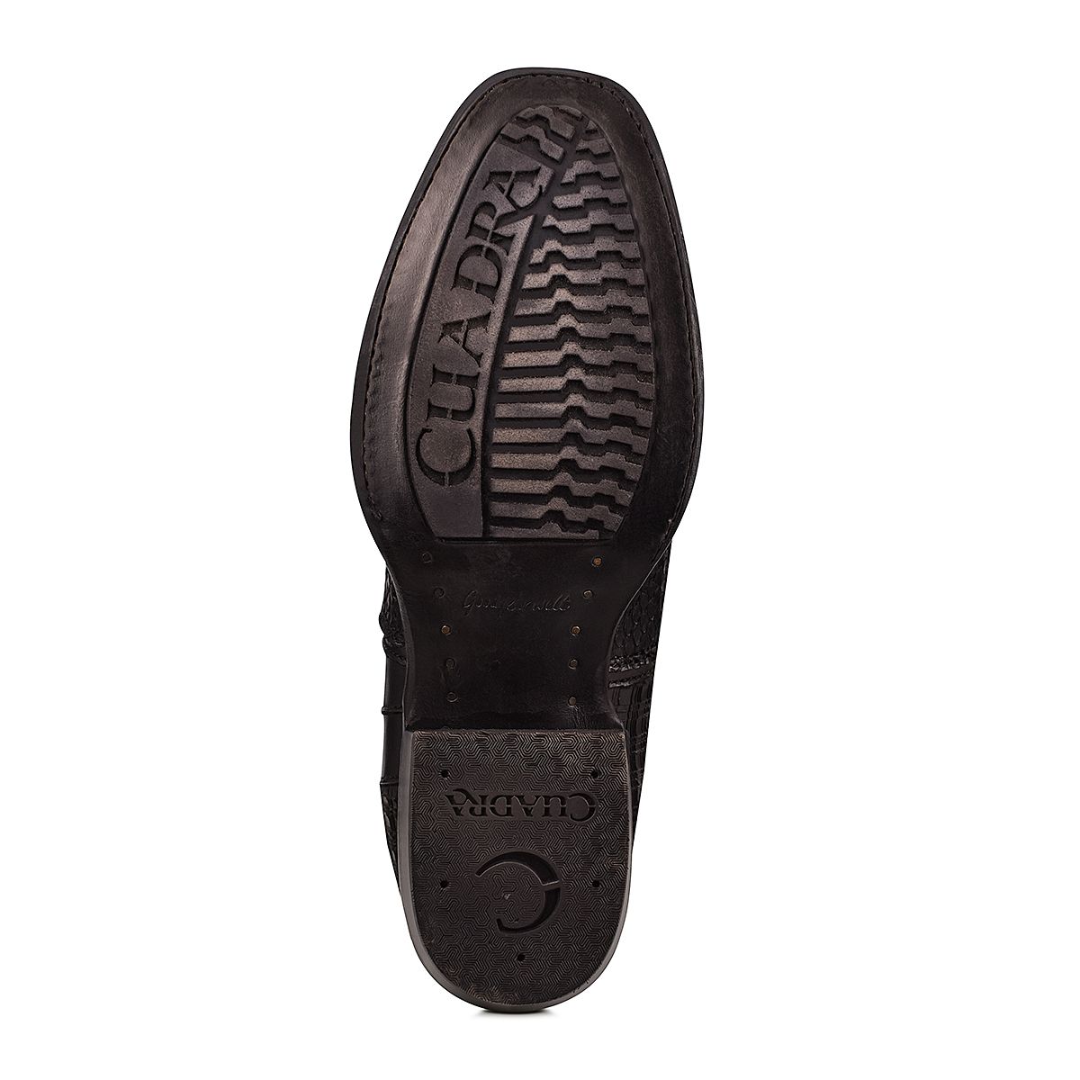 Men's Cuadra Black Casual Cowboy Python Skin Zip Ankle Boots - Stylish Western Boots for Everyday Wear & Outdoor Adventures