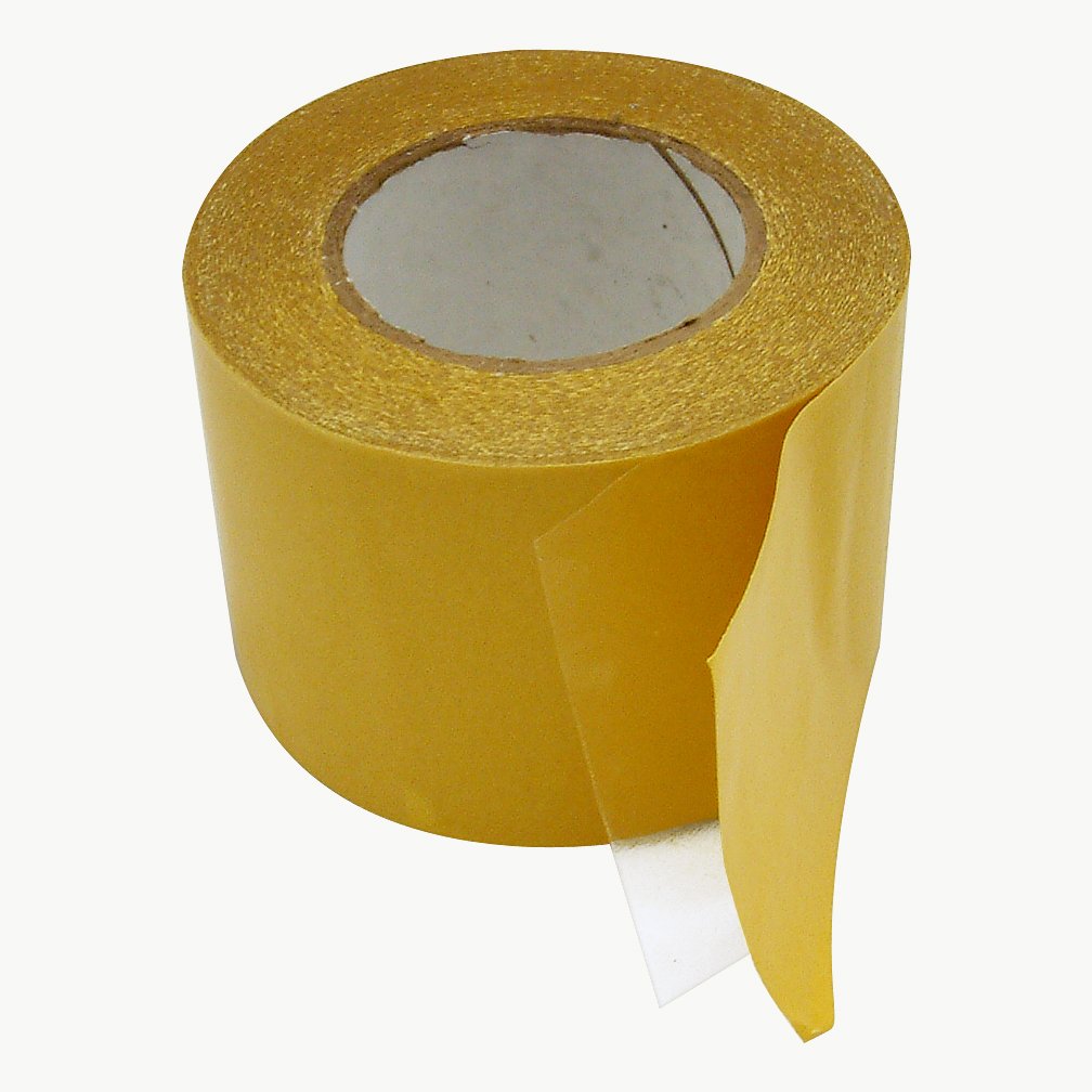 JVCC Double-Sided Film Tape with Rubber Adhesive (DC-1503) - 4 inch (96mm) x 60 Yards, Clear - Perfect for Mounting, Crafting, and DIY Projects