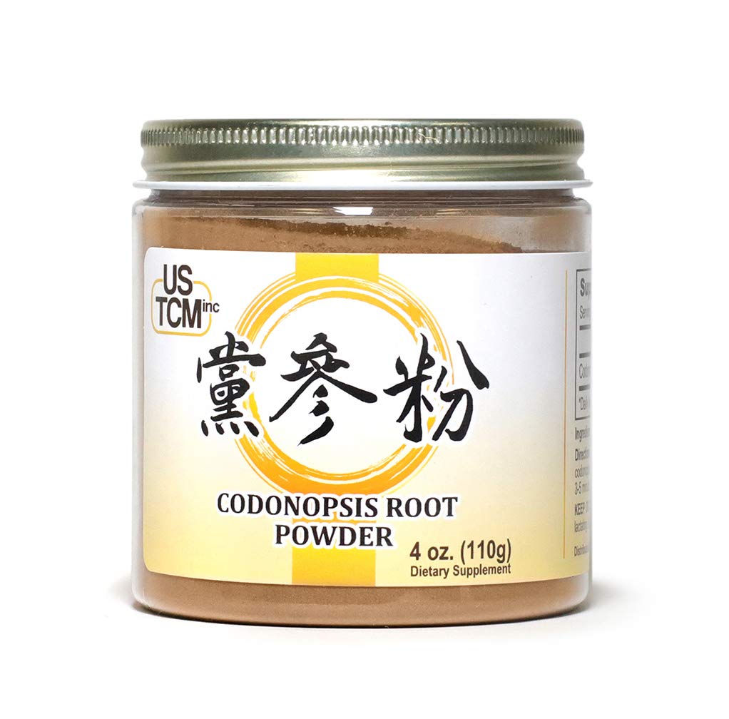 Organic Codonopsis Root Powder (Dang Shen) - 4oz Fine 120mesh Powder for Immune Support, Energy Boost & Herbal Tea | Natural Adaptogen for Stress Relief & Wellness