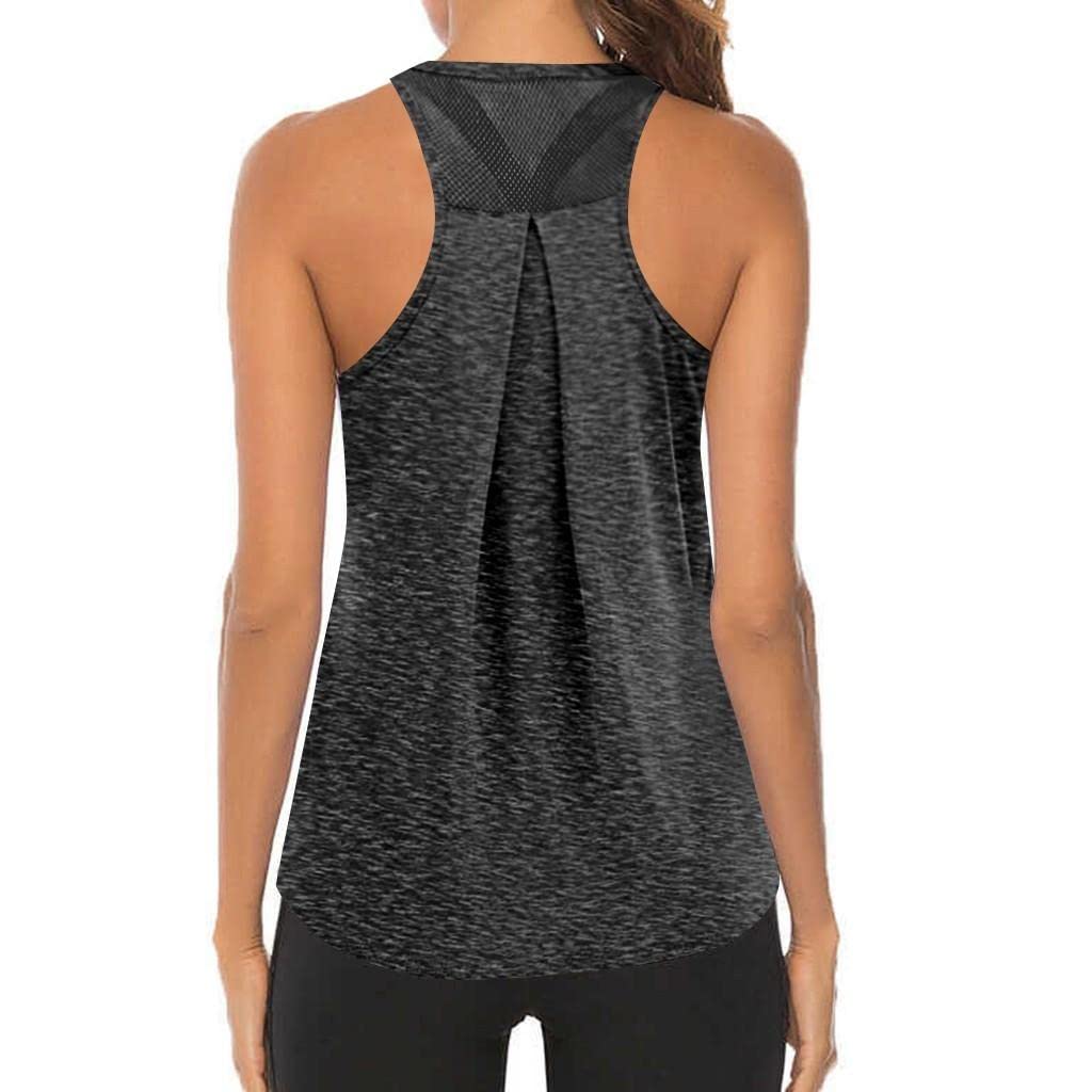 Women's Workout Tank Tops - Breathable Gym Athletic Yoga Shirts for Exercise & Sports | Perfect for Yoga, Running, Gym Training & Fitness Activities