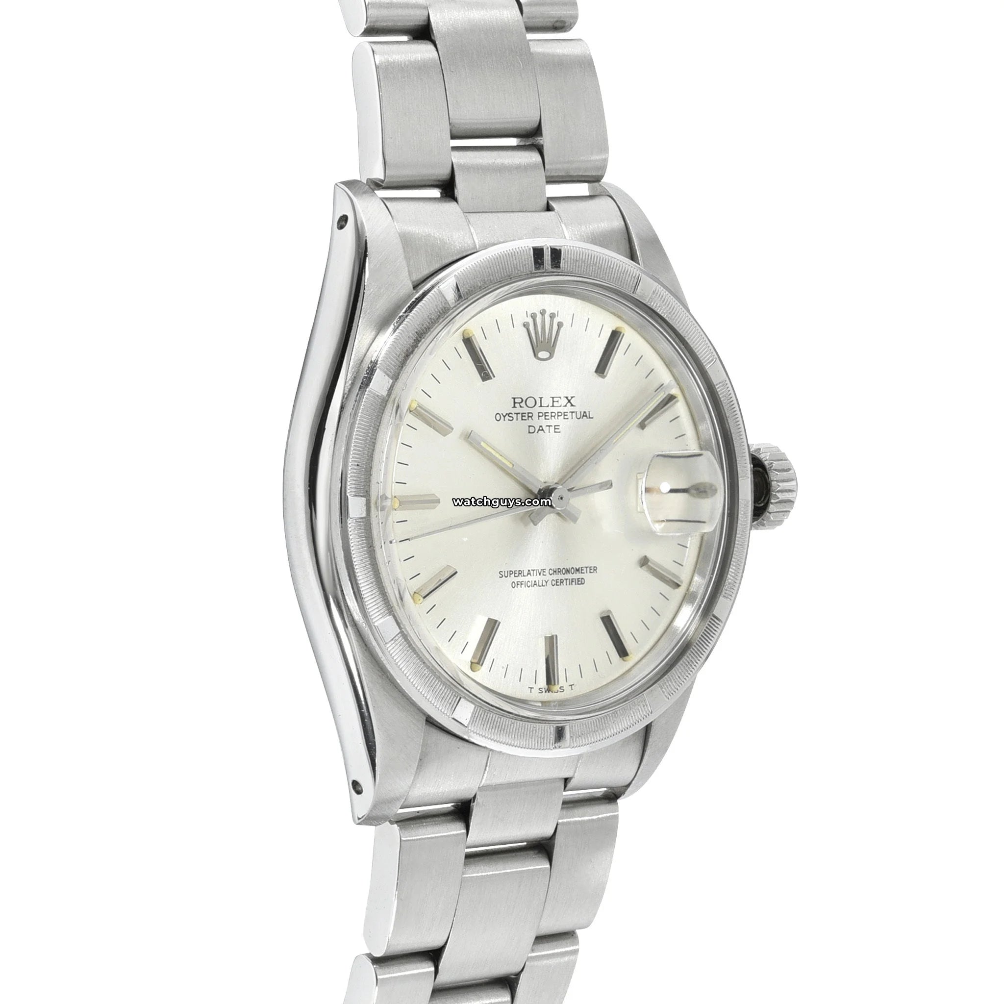 Authentic Rolex Datejust 1501 Silver Oyster Perpetual Watch - Luxury Timepiece for Men, Business & Formal Occasions