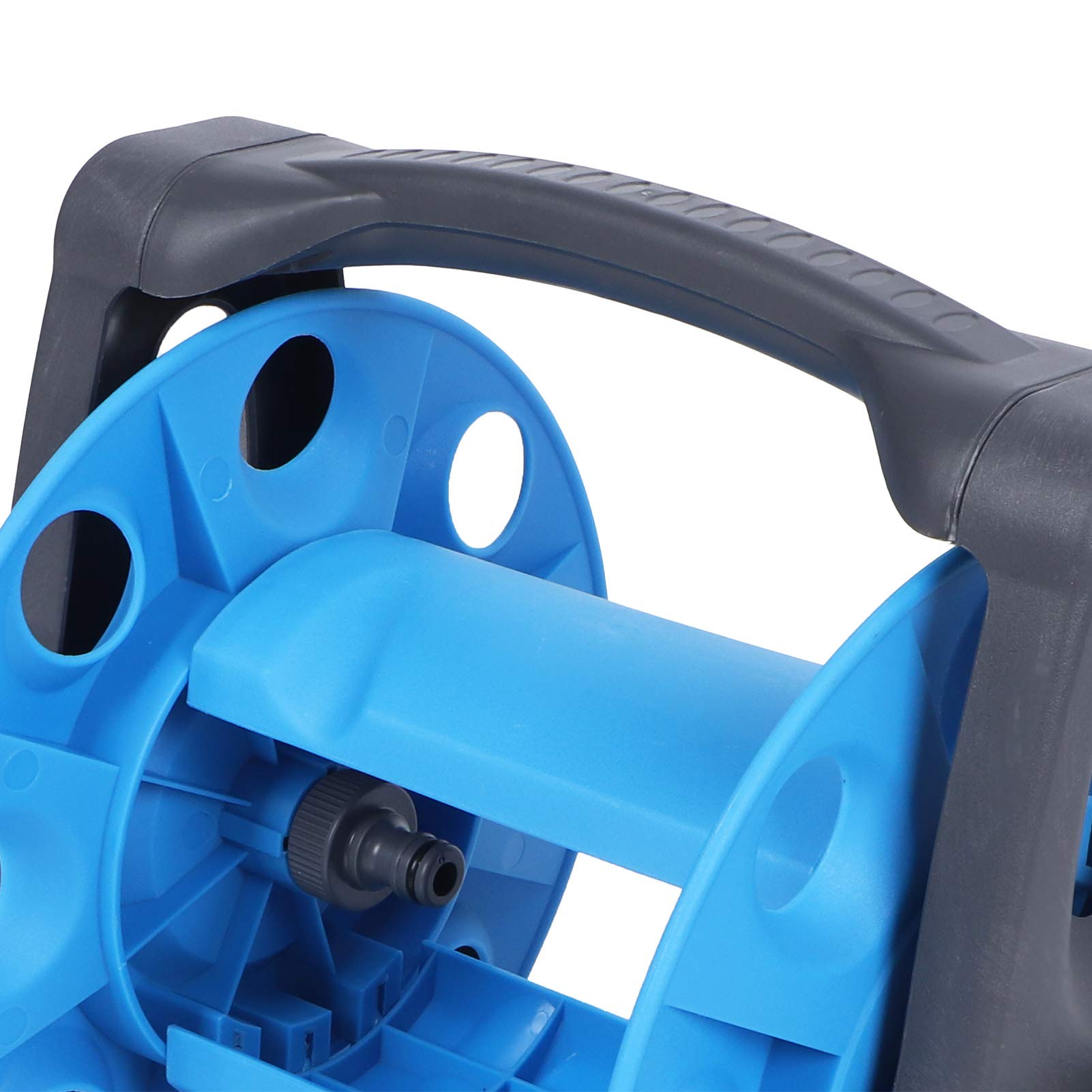 Portable Garden Hose Reel with Folding Handle - 1/2 Inch Water Pipe Storage Organizer for Home Gardening, Lawn Care, and Agricultural Use | Durable Hose Winding Tool for Outdoor Watering & Irrigation
