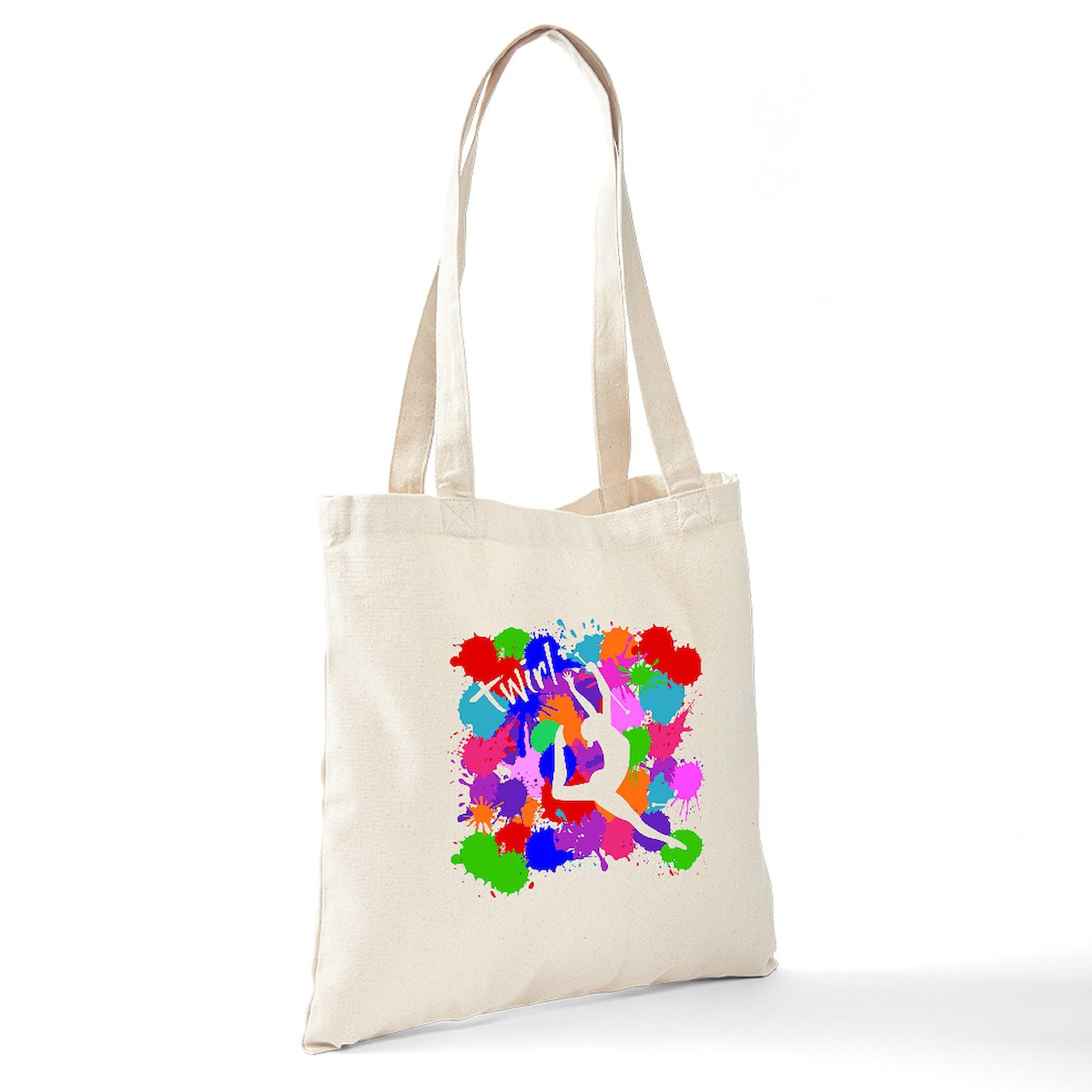 Splat Design Canvas Tote Bag - Reversible Natural Cotton Shopping Bag for Groceries, Beach & Daily Use | Eco-Friendly & Durable
