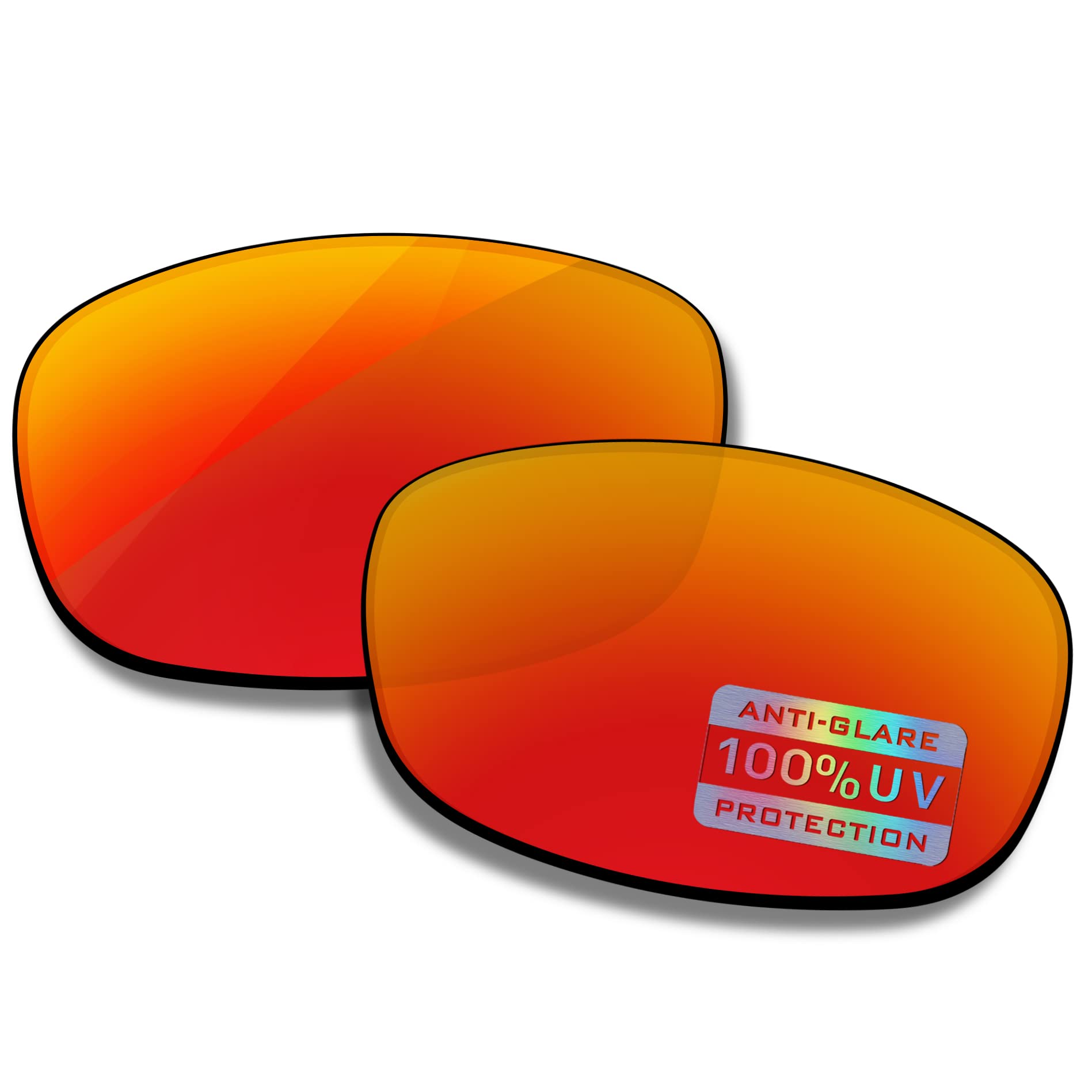 Bowyer POLARIZED Replacement Lenses for Costa Del Mar Brine Sunglasses - Fire Red Mirror Polarized Lenses for Fishing, Boating & Outdoor Sports
