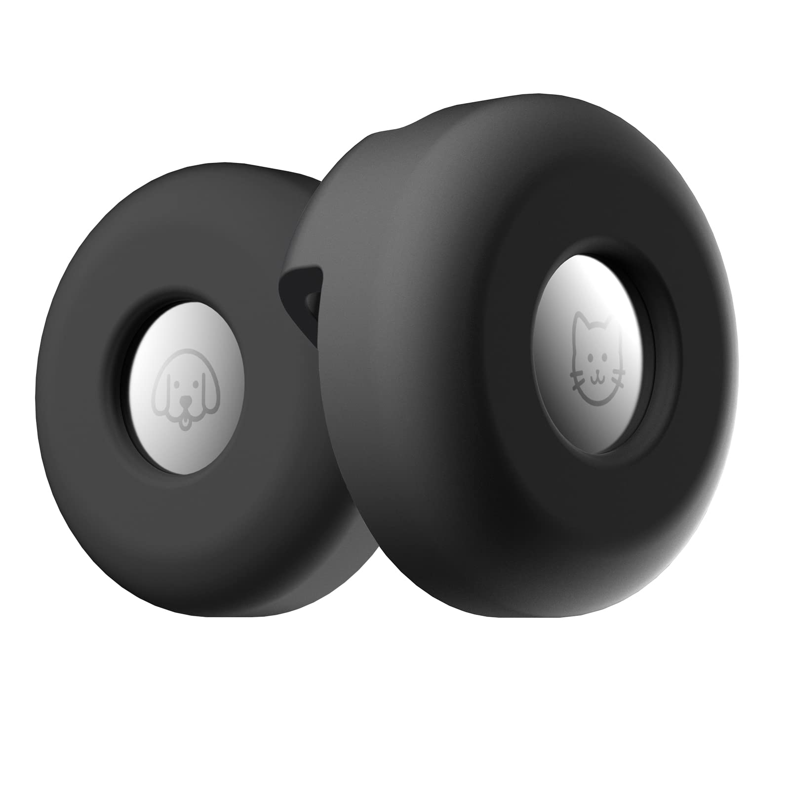**2 Pack Silicone AirTag Holder for Dog Collar - Waterproof & Anti-Lost GPS Tracker Case Compatible with Apple AirTags, Pet Collars, Harness & Backpack Accessories - Perfect for Outdoor Adventures & Daily Walks**