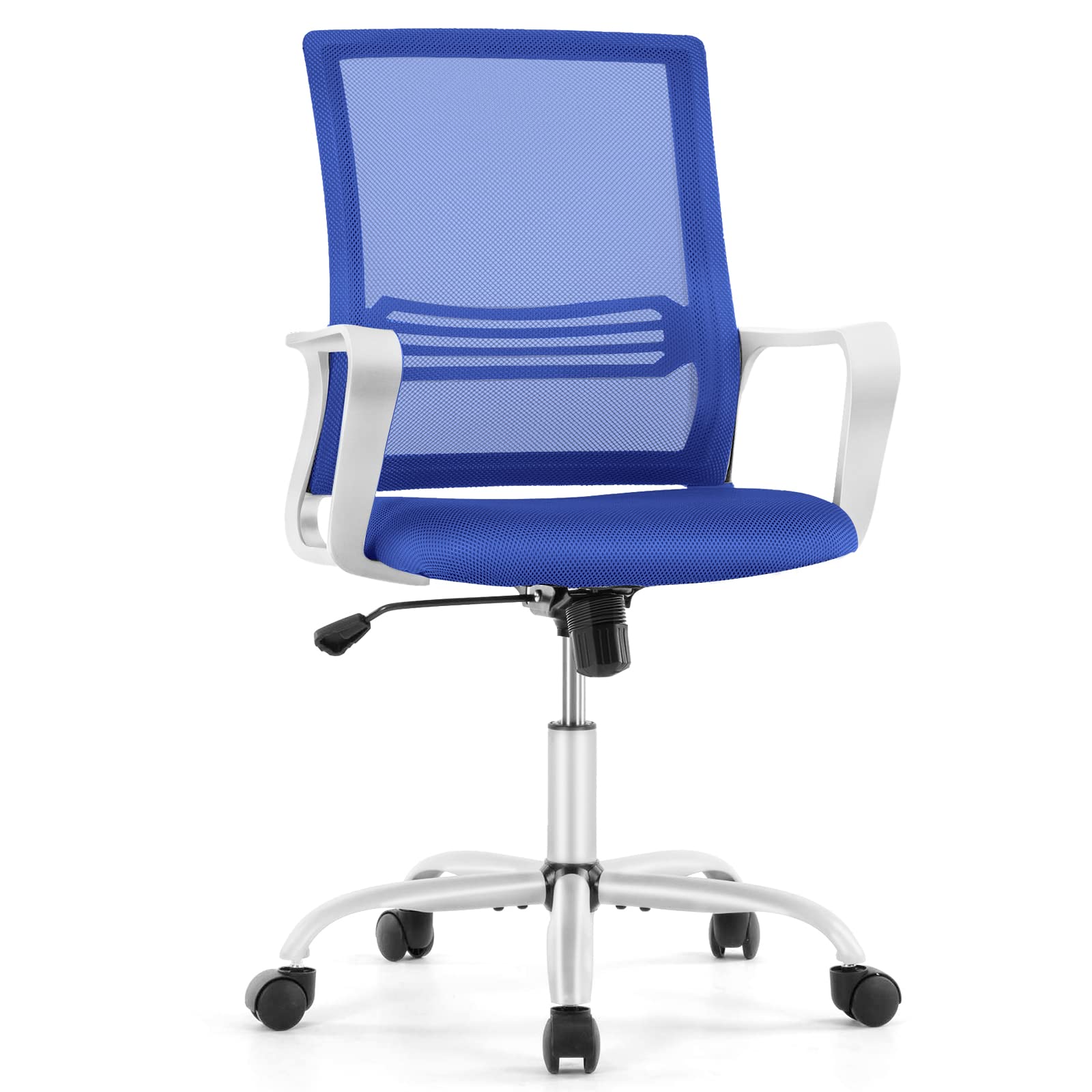 Ergonomic Office Chair with High Back & Lumbar Support - Adjustable Mesh Computer Chair with 4D Headrest & Armrests - Swivel Task Chair for Home Office, Gaming & Workspace Comfort