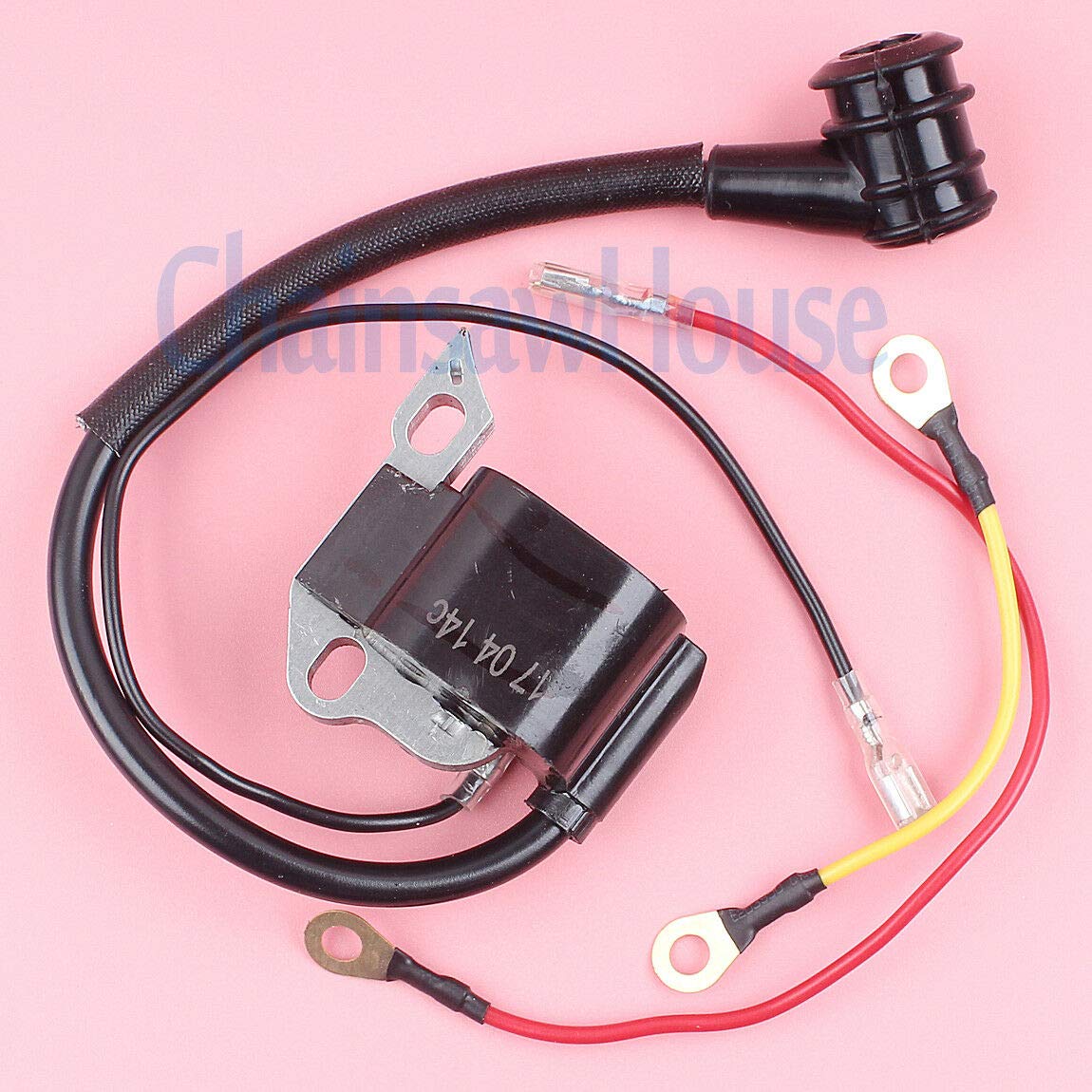 Stihl MS250 MS230 MS210 025 023 021 Chainsaw Ignition Coil Replacement Part 00004001306 - Compatible with Huq & OEM Models - Perfect for Forestry, Landscaping & DIY Chainsaw Repairs