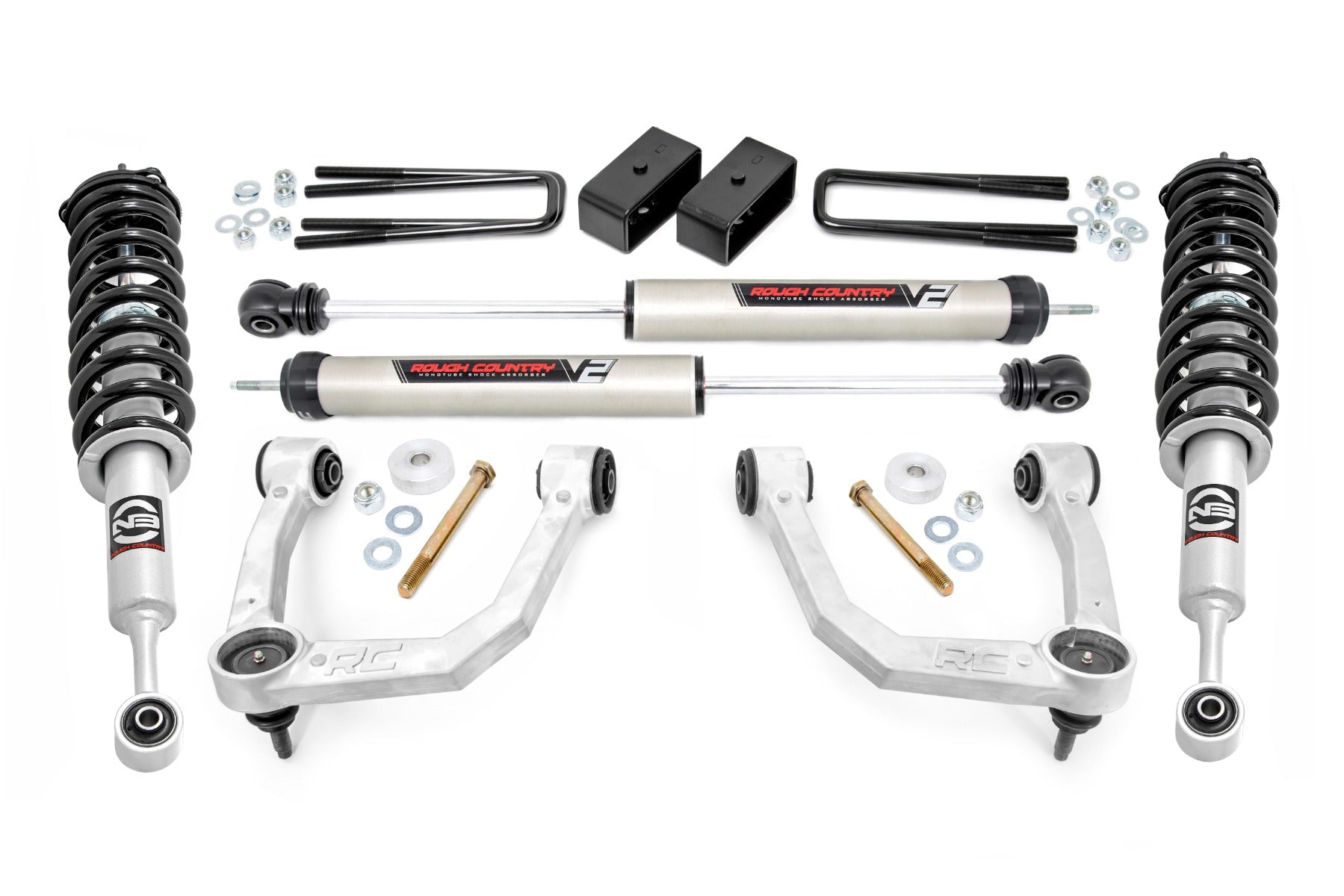 3.5 Inch Lift Kit for Toyota Tacoma 4WD (2005-2022) - Heavy Duty Upper Control Arms & N3 Struts/V2 Shocks - Off-Road Suspension Upgrade for Better Ground Clearance & Performance