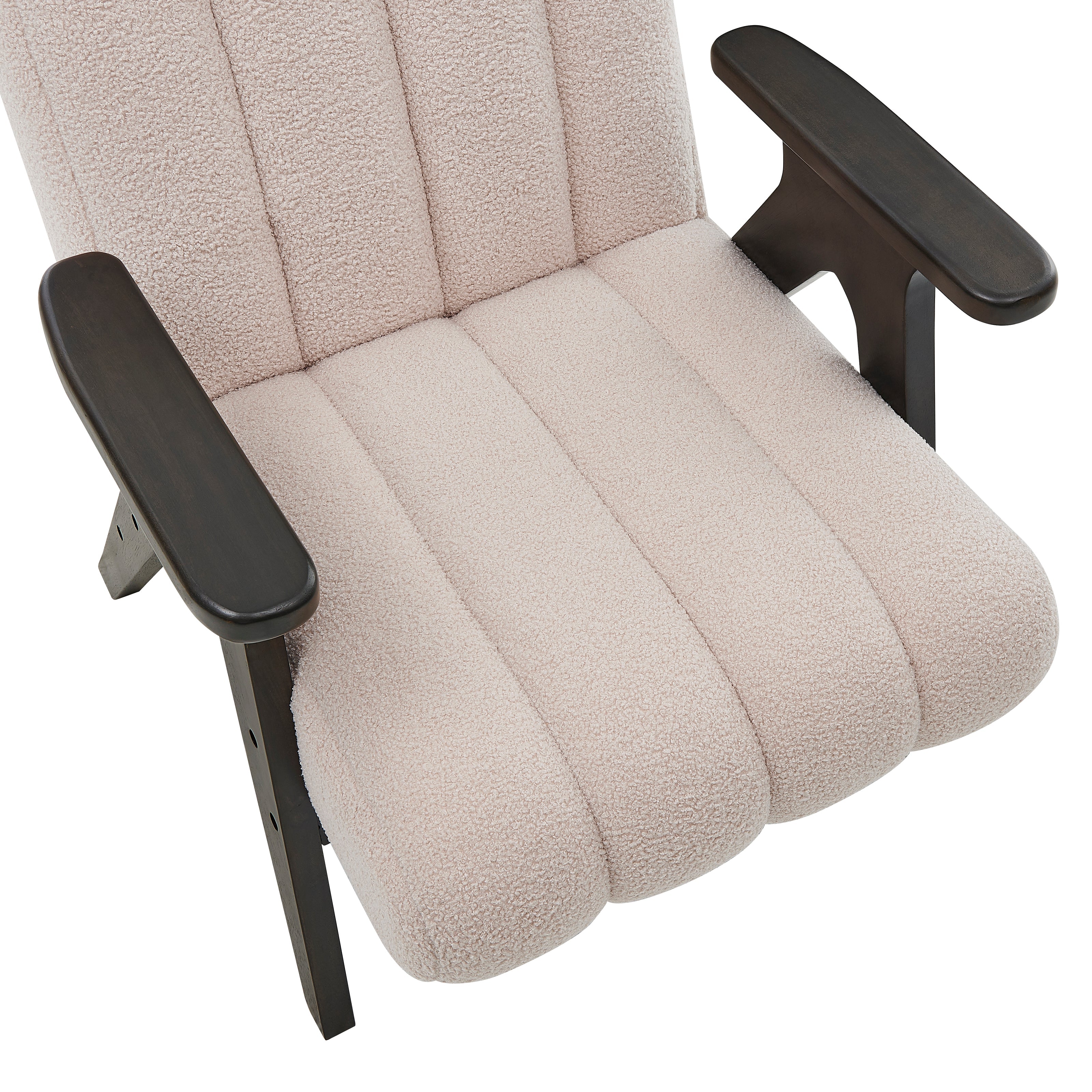 Roundhill Furniture Rella Modern Accent Chair with Espresso Wood Frame - Stylish Living Room Seating for Home Office, Lounge & Bedroom Decor