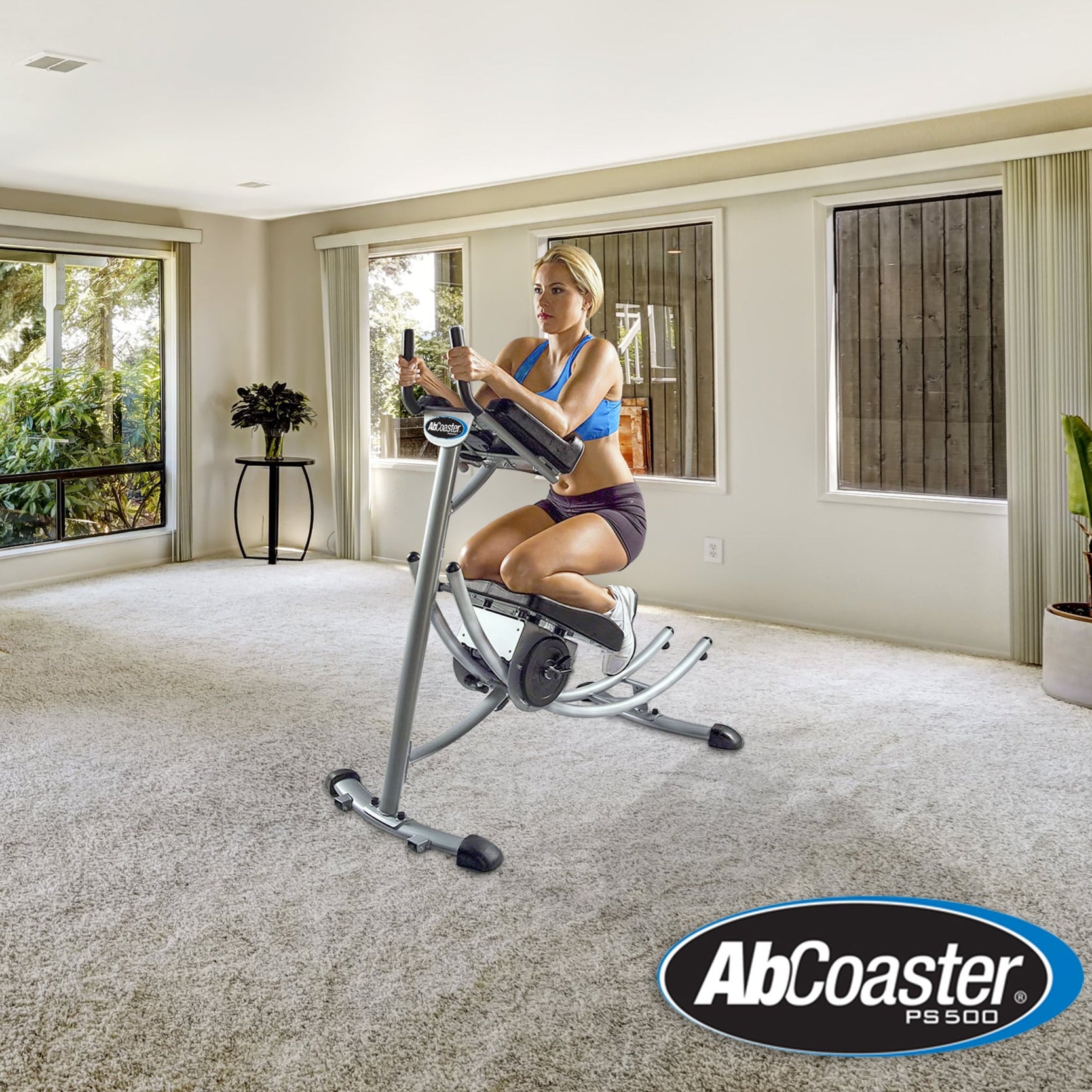 Ab Coaster PS500 - Premium Abdominal Workout Machine for Home Gym | Strengthen Core & Abs | Compact & Durable Design | Perfect for Home Fitness & Small Spaces
