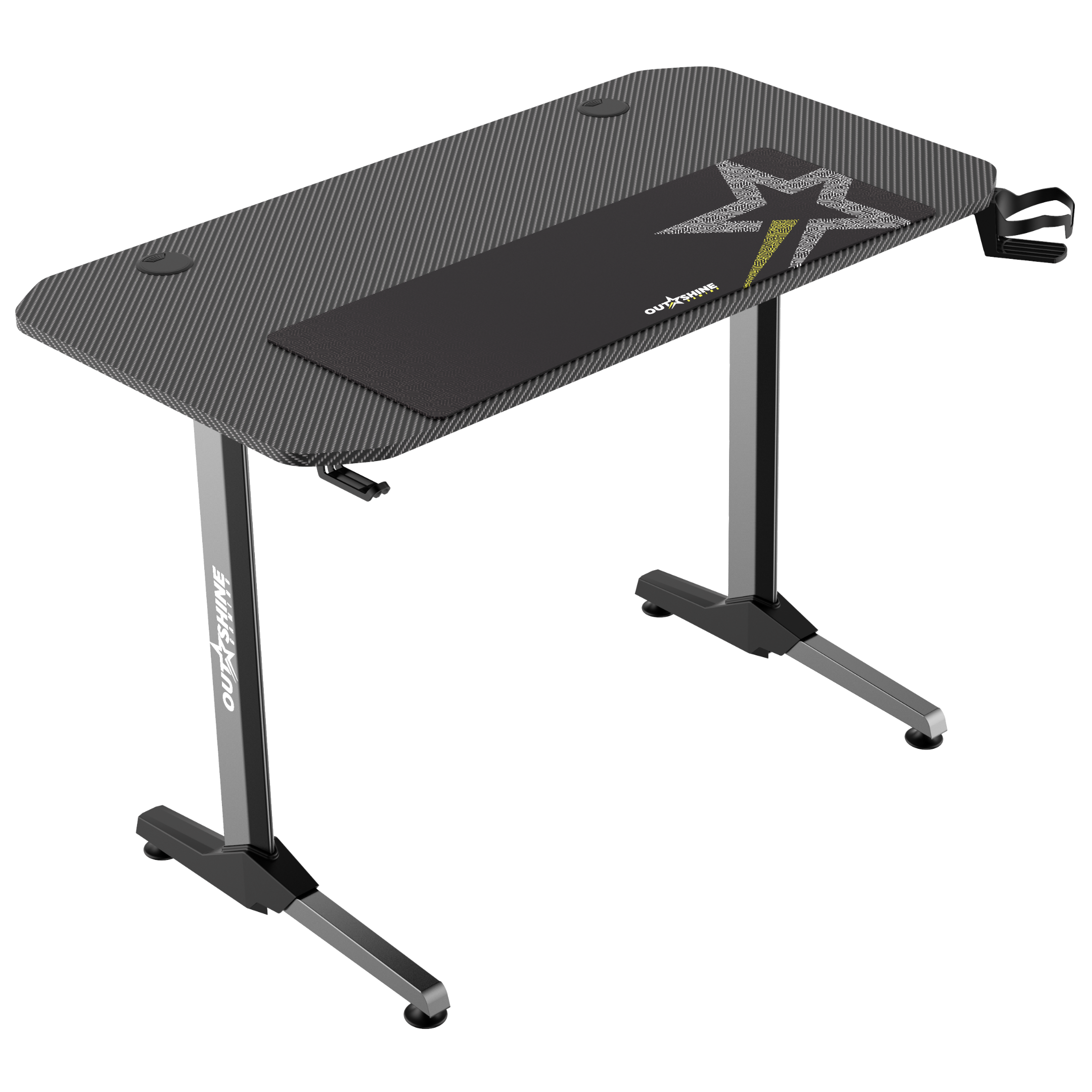 Premium Echo Gaming Desk - Ergonomic Computer Desk for PC & Console Gamers - Perfect for Home Office & Gaming Setup