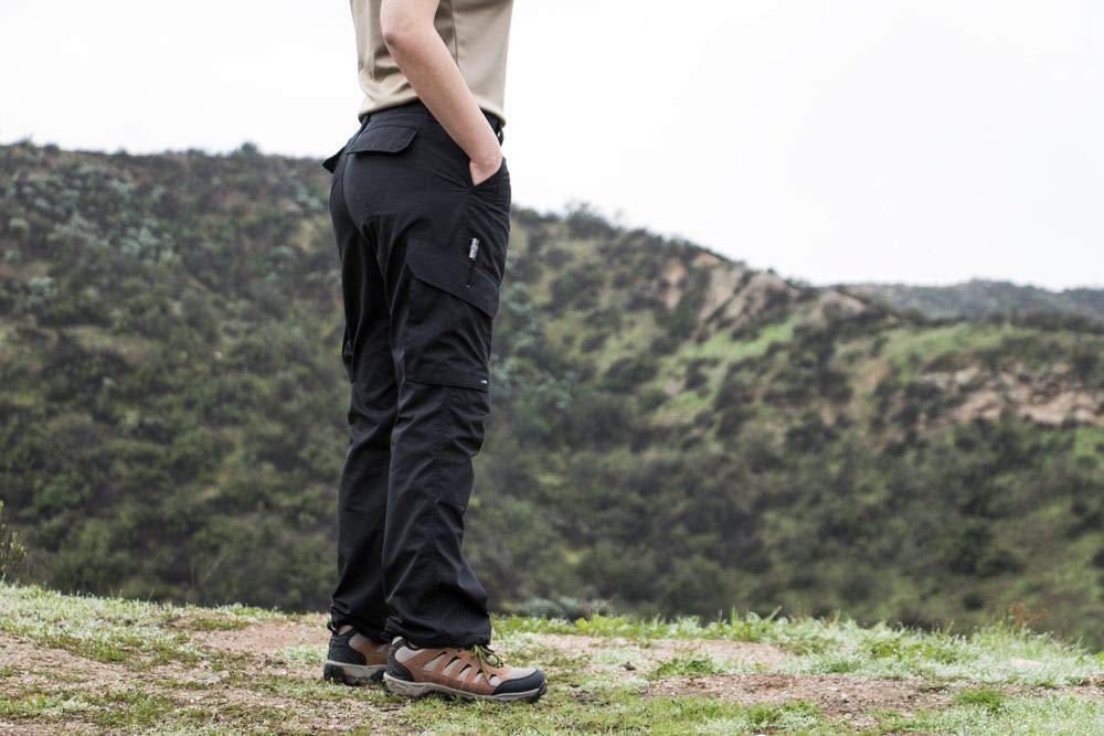 LAPG Women's Tactical Pants - Elastic Waist Cargo Work Pants | Durable & Comfortable for Police, Military, Security & Outdoor Activities