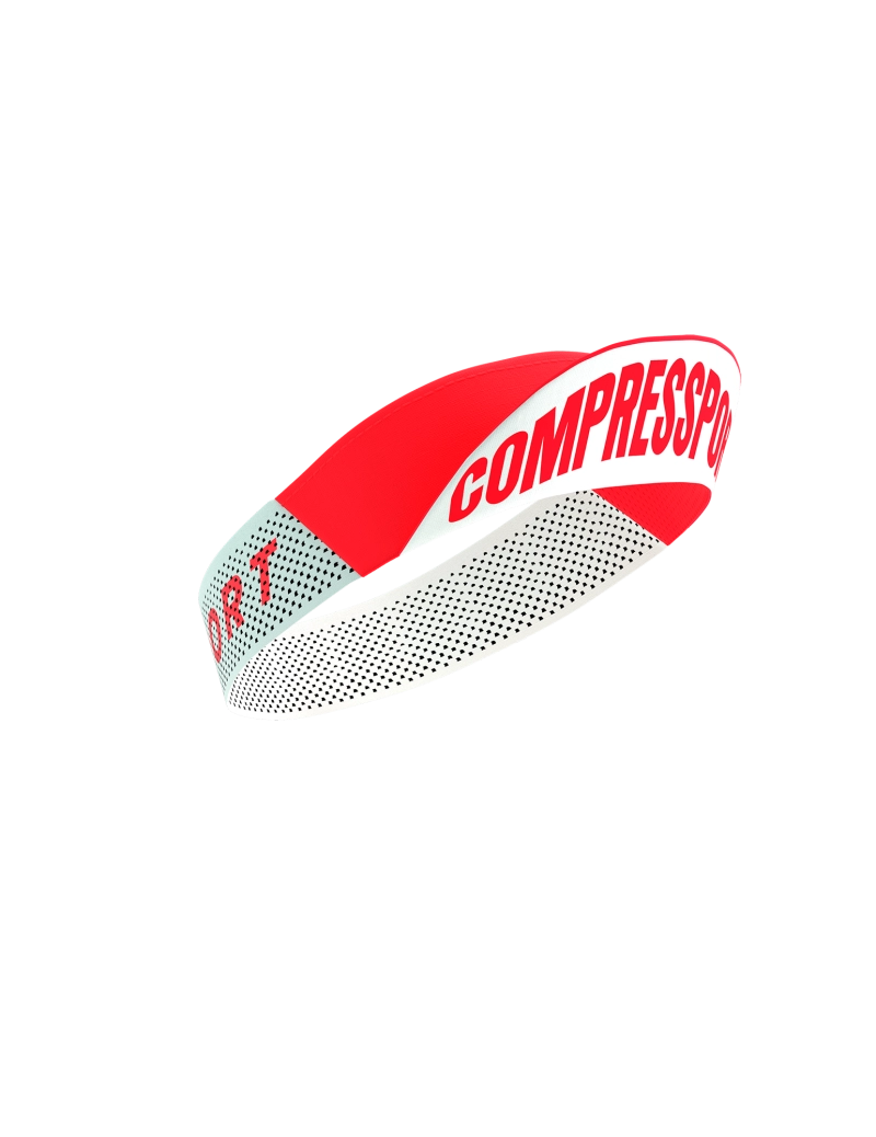 Compressport Pro Racing Visor for Men & Women - High-Performance Sports Sun Visor, Lightweight & Breathable, Fluo Red - Ideal for Running, Cycling, and Outdoor Activities