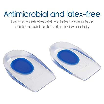 FEXMY Silicone Heel Protectors for Cracked Heels & Pain Relief - Plantar Fasciitis, Heel Spurs Support - Soft Gel Heel Pads for Women - Perfect for Work, Running & Daily Comfort