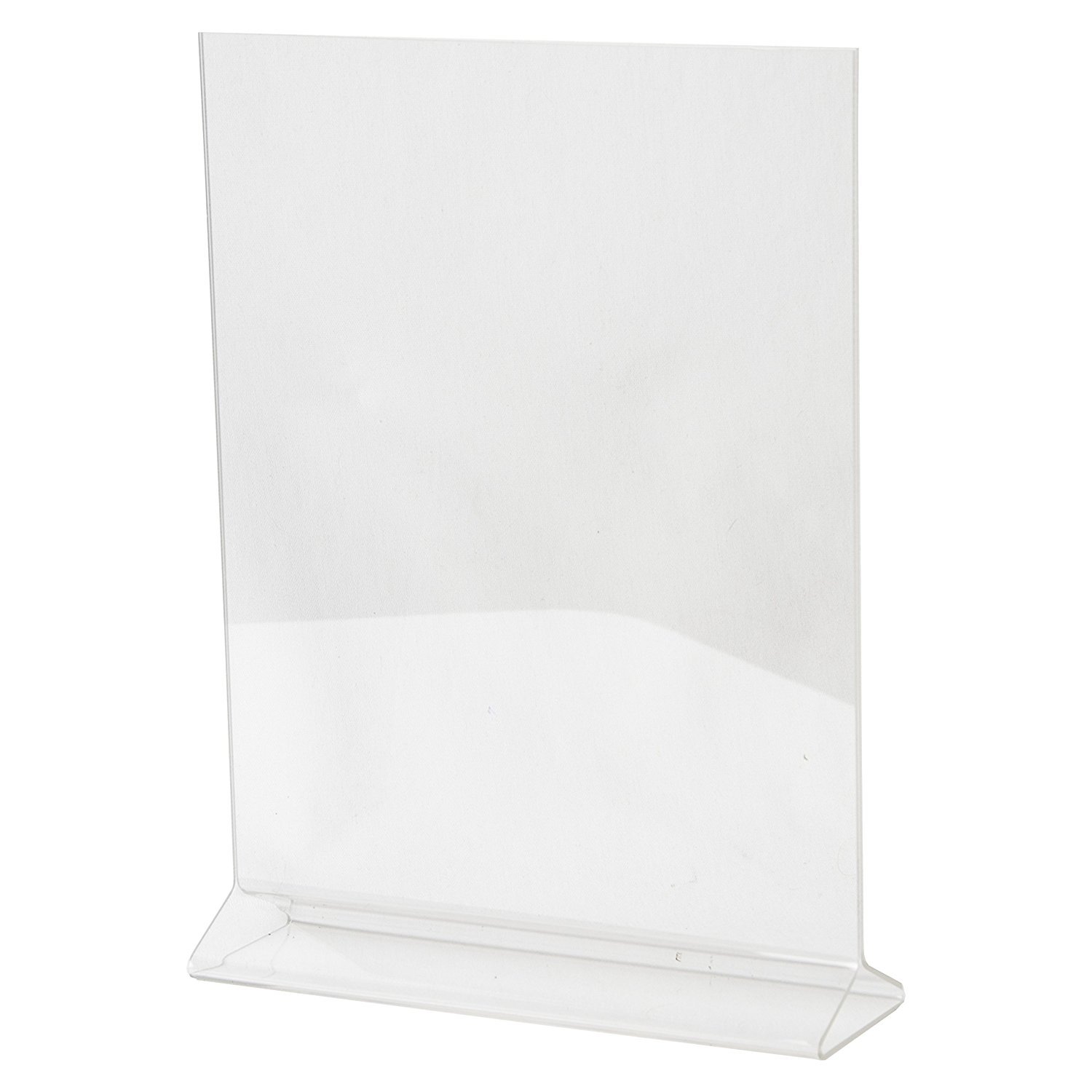 Clear-Ad LHB-810 Double Sided Acrylic Sign Holder 8x10 - Table Menu Display Stand & Picture Frame for Restaurants, Retail Stores, Events (Pack of 25) - Durable Plastic Signage for Business Advertising