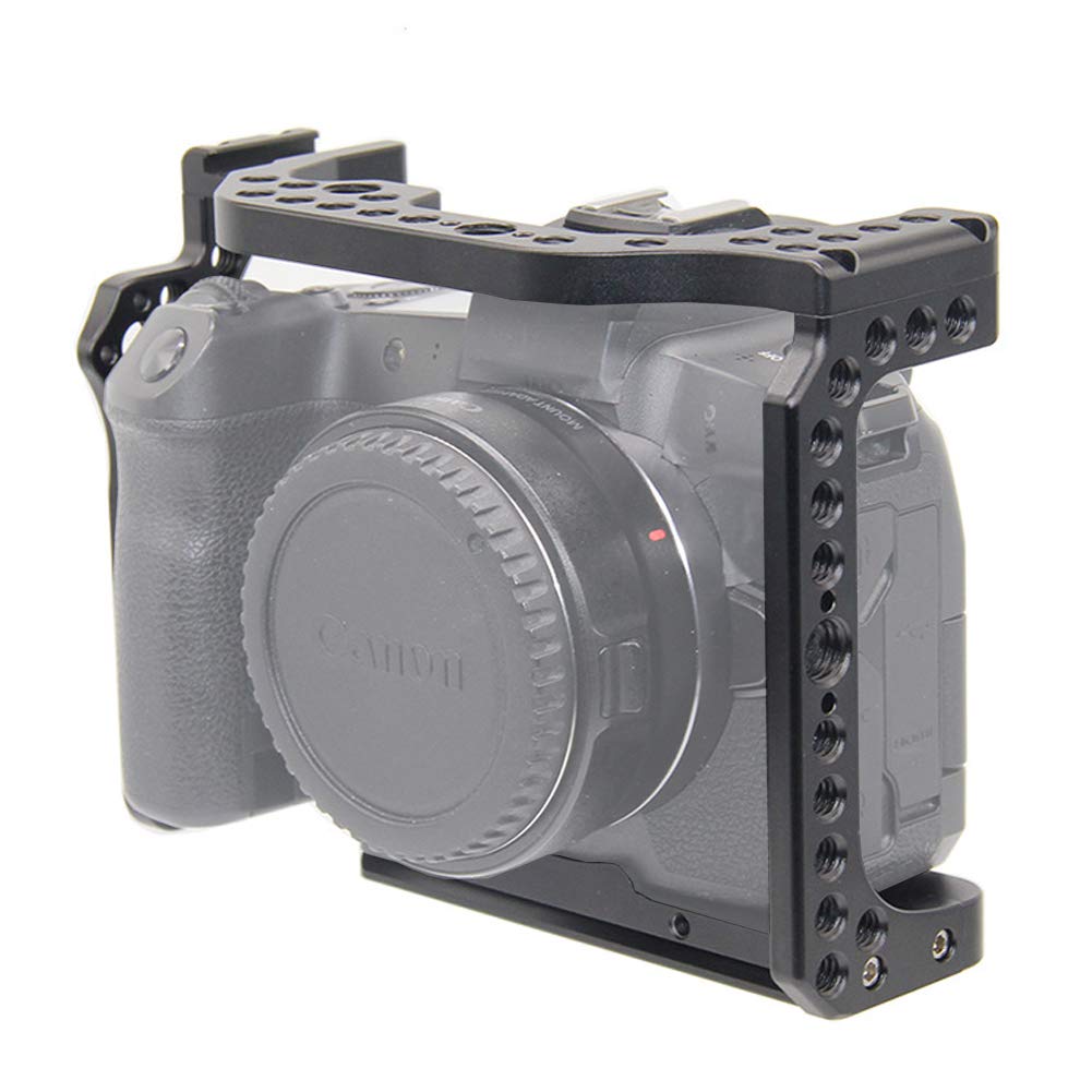 Canon EOS R Camera Cage Rig - Cold Shoe & Thread Holes for Video Shooting