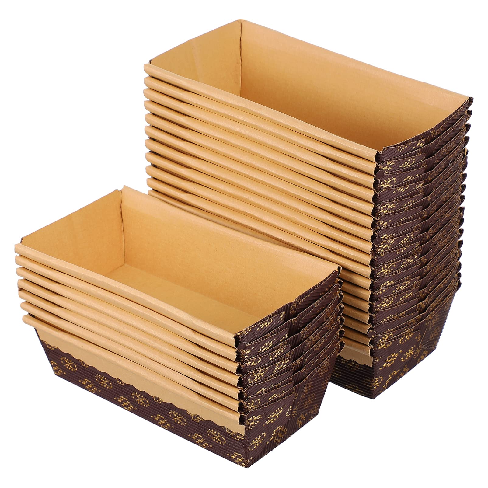 Alipis 25-Pack Disposable Corrugated Paper Bread Loaf Pans - Eco-Friendly Recyclable Baking Pans for Quick Bread, Pumpkin Bread & Pastries - Perfect for Home Baking, Bakery Shops & Holiday Treats