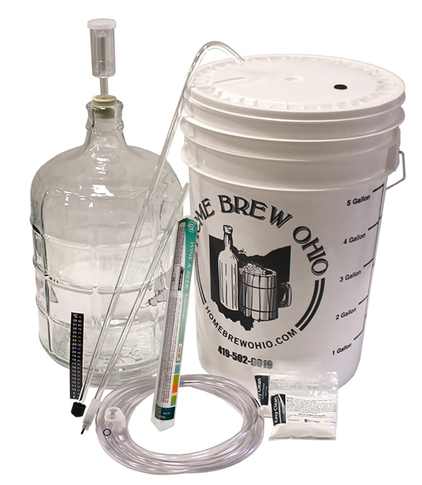 3 Gallon Glass Wine Making Equipment Kit - Complete Home Brewing Supplies for Winemaking Enthusiasts | Perfect for DIY Wine, Cider, and Mead Making at Home