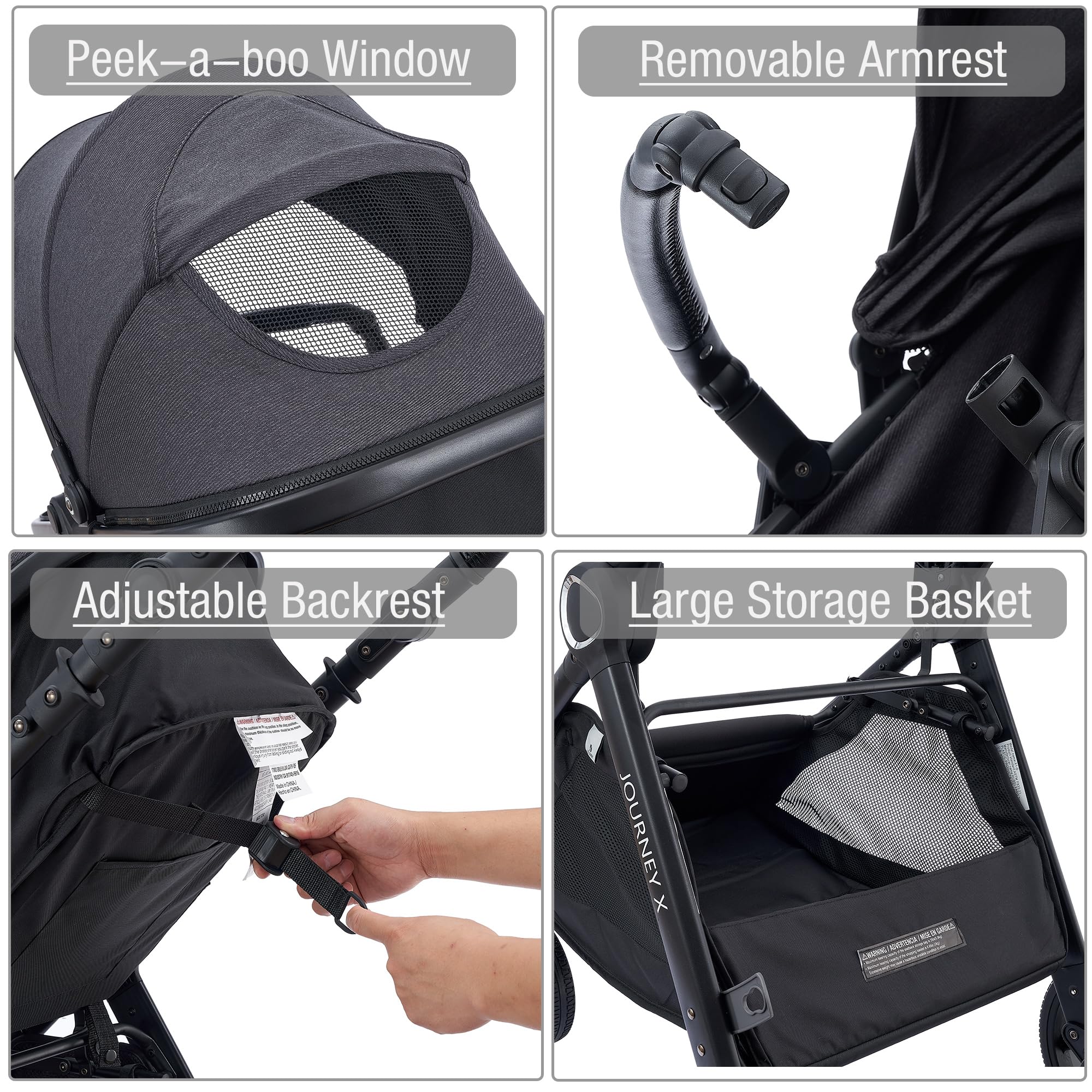 Best 2-in-1 Convertible Baby Stroller with Bassinet for Newborns 0-36 Months - Lightweight Travel Pushchair for Infants & Toddlers | Perfect for Shopping, Walks & Outdoor Adventures