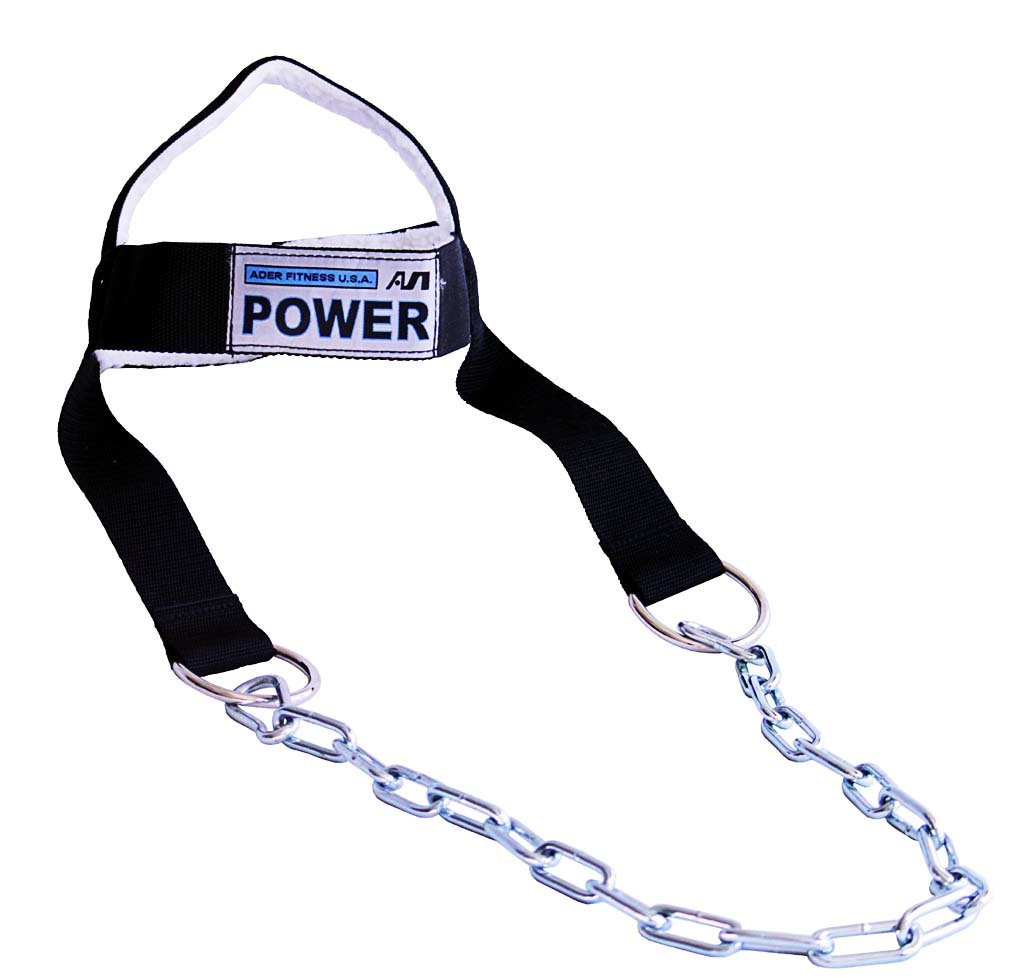 **Ader Adjustable Heavy Duty Nylon Head Neck Harness Set with 2X 5lb Olympic Plates – Weight Training & Neck Exercise Equipment for Beginners – Perfect for Home Gym, Strength Training, and Athlete Workouts**