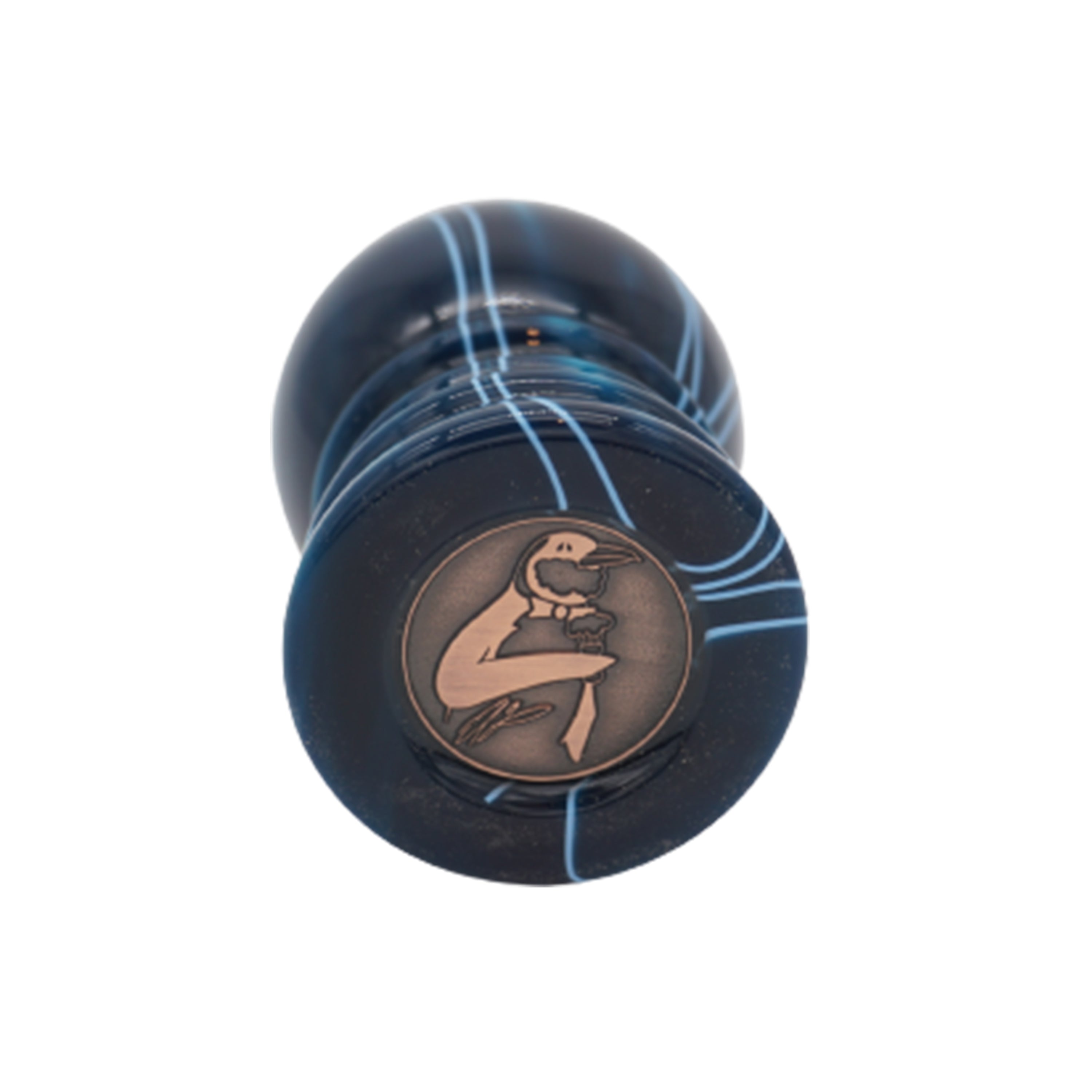 Premium Ocean Waves Handcrafted Shaving Brush Handle - Fits 24mm & 26mm Knots - Perfect for Wet Shaving & Grooming Gifts - Luxury Bathroom Accessory for Men