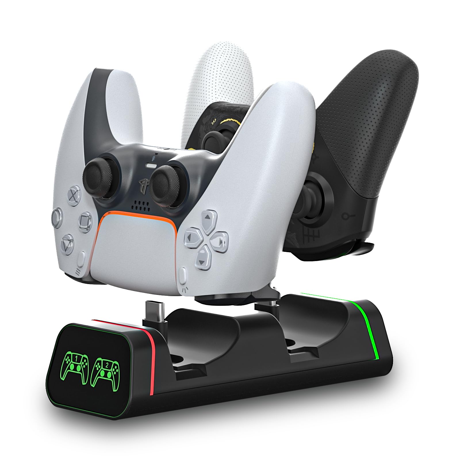 Switch Pro Controller Charger & Xbox Series S/X Charging Dock - Universal Gaming Controller Charging Station for PS5, Nintendo Switch Pro & Google Controllers (Not for Power A) - Perfect for Multi-Console Gamers & Gaming Setups