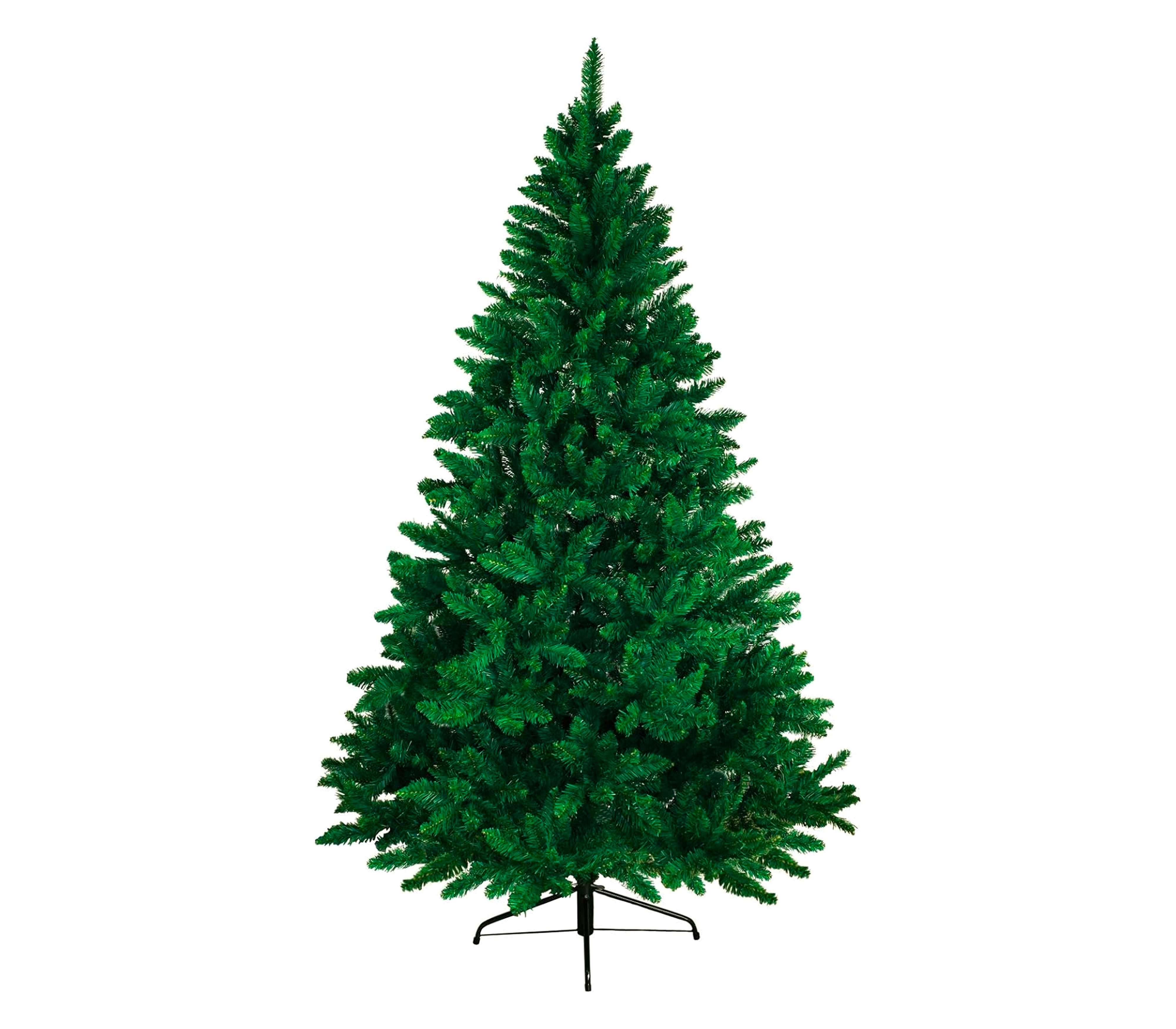 210cm Fluffy PVC Christmas Tree with Realistic Branches - Premium Green Artificial Holiday Tree for Home, Office, Party & Festive Decorations