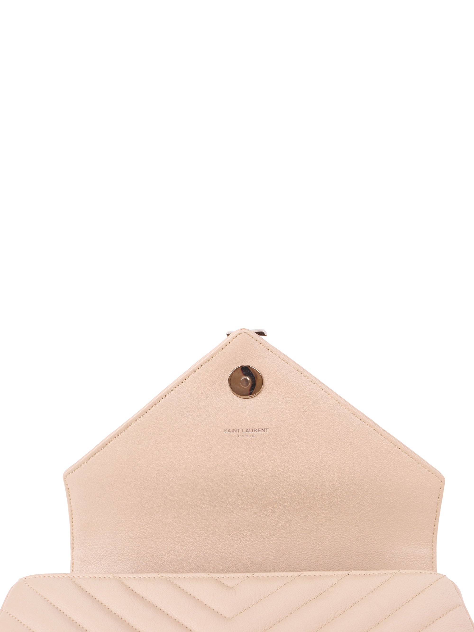 Saint Laurent Light Beige Medium College Bag - Luxury Designer Shoulder Bag for Women | Perfect for Work, Travel & Everyday Use