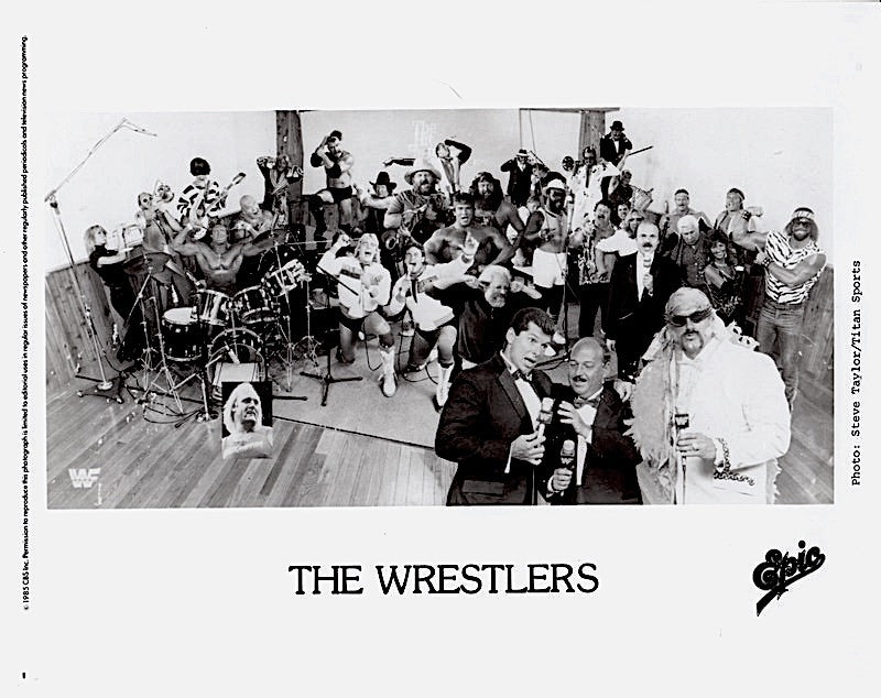 1985 The Wrestlers with Vince McMahon & Jesse The Body Ventura - Epic Records Vintage Wrestling Collectible - Perfect for Wrestling Fans & Memorabilia Collectors