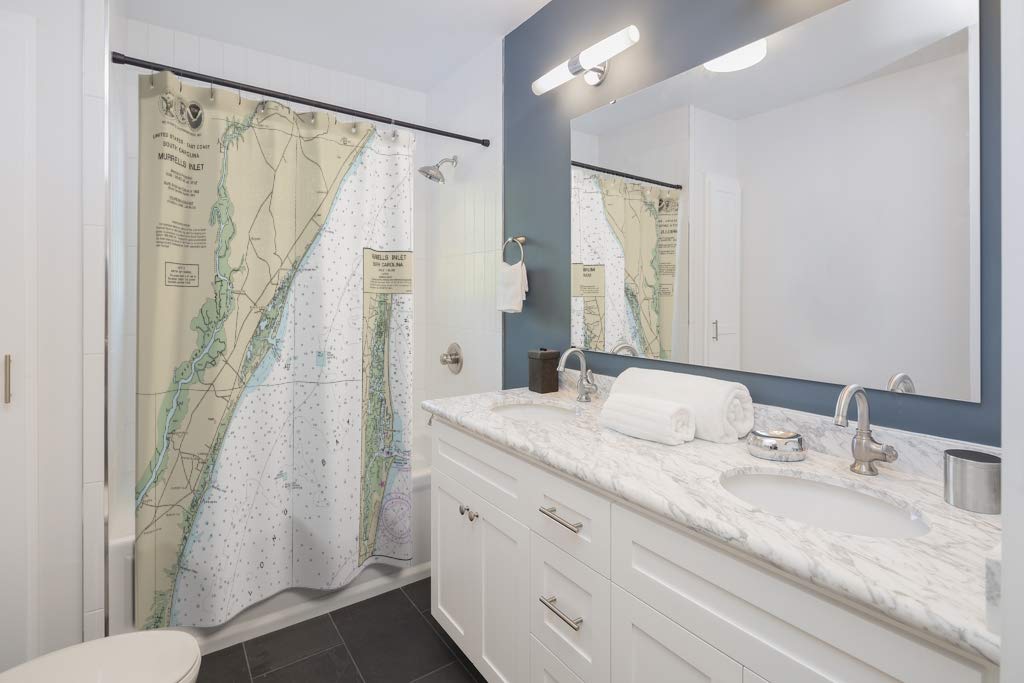 Nautical Chart Shower Curtain 71