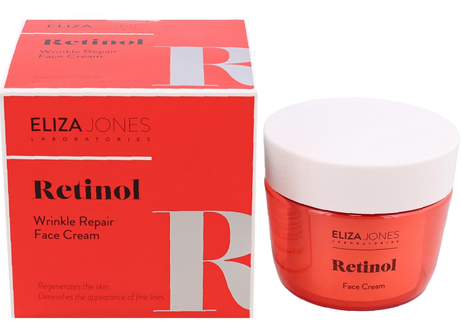 Eliza Jones Face Day Cream 50ml - Intense Hydration, Wrinkle Prevention & Radiant Skin with Retinol - Anti-Aging Moisturizer for Dry Skin - Perfect for Daily Skincare Routine & Nighttime Repair