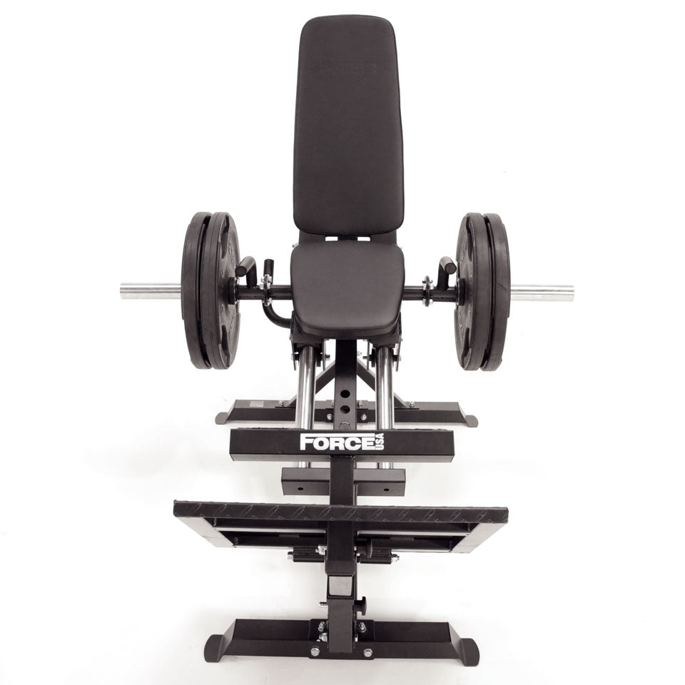 Force USA Compact Leg Press & Hack Squat Machine - Home Gym Strength Training Equipment for Legs, Glutes & Quads | Perfect for Small Spaces & Home Workouts
