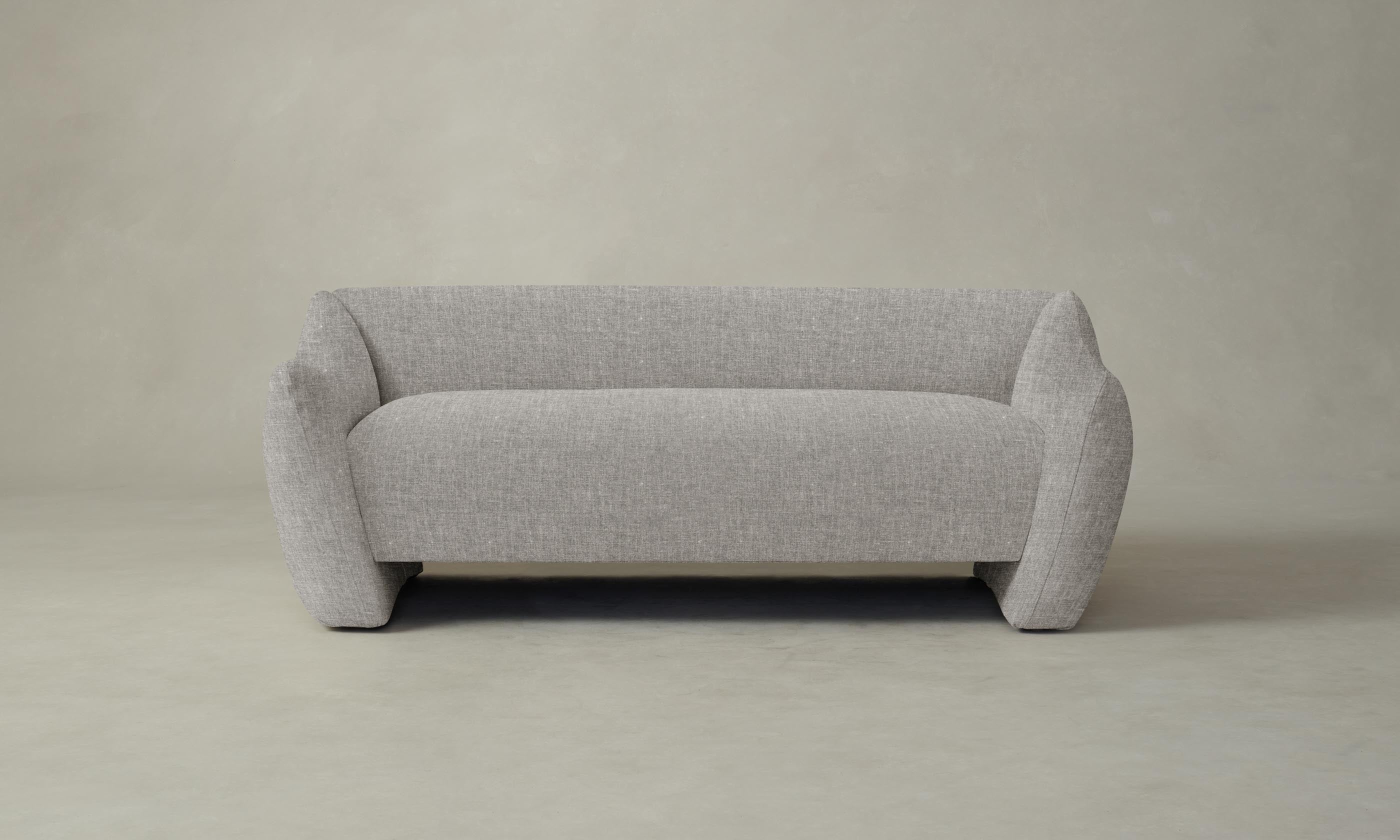 The Bond Settee - Heritage Belgian Linen Sofa in Agate Color | Elegant Living Room Seating for Modern Homes