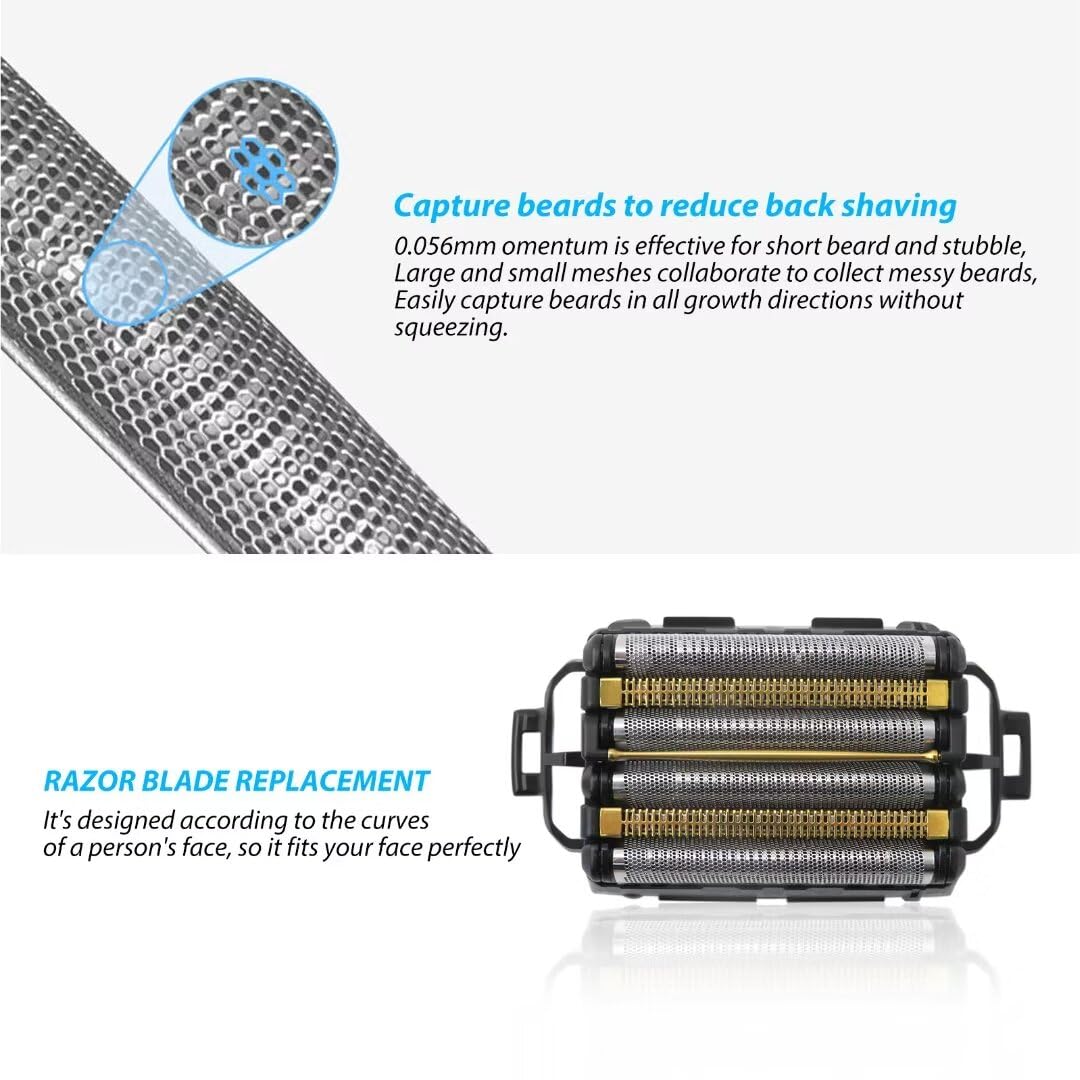 Panasonic ARC6 Replacement Shaver Foil Set - Compatible with ES-LS9A-K, ES-LS8A-K, WES9600P & ES9600 Models - Durable Outer Foil for Smooth Shaving at Home or Travel
