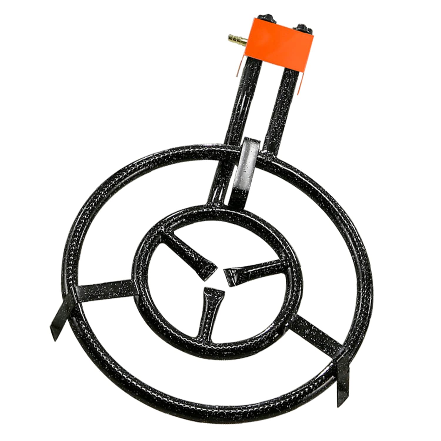 **MAGEFESA 16-Inch Heavy-Duty Enameled Paella Pan Burner – Compatible with 22-Inch Pans, High Heat Resistance (Tripod Sold Separately) – Perfect for Outdoor Cooking, BBQs, and Spanish Paella Parties**