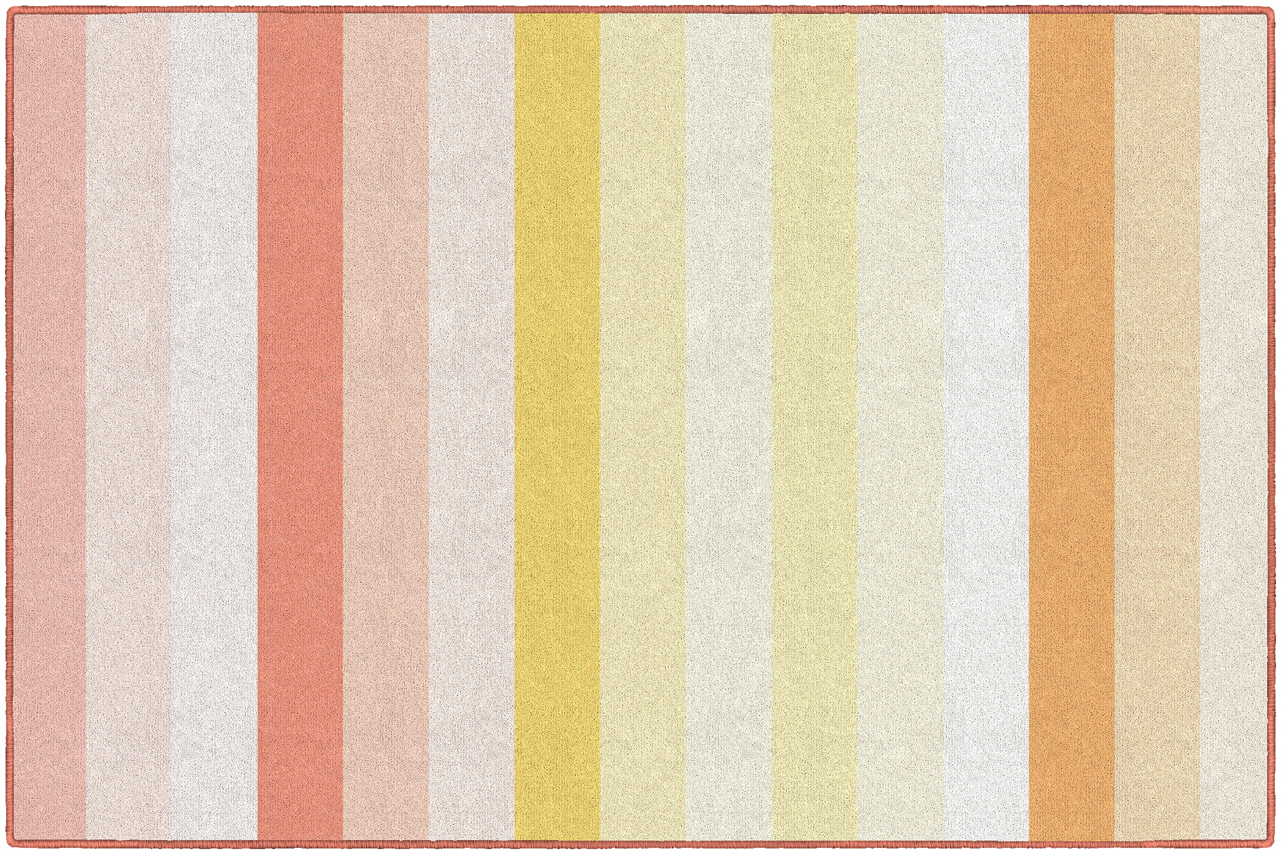 Premium Simply Safari Sunset Stripes Classroom Rug 5'x7'6