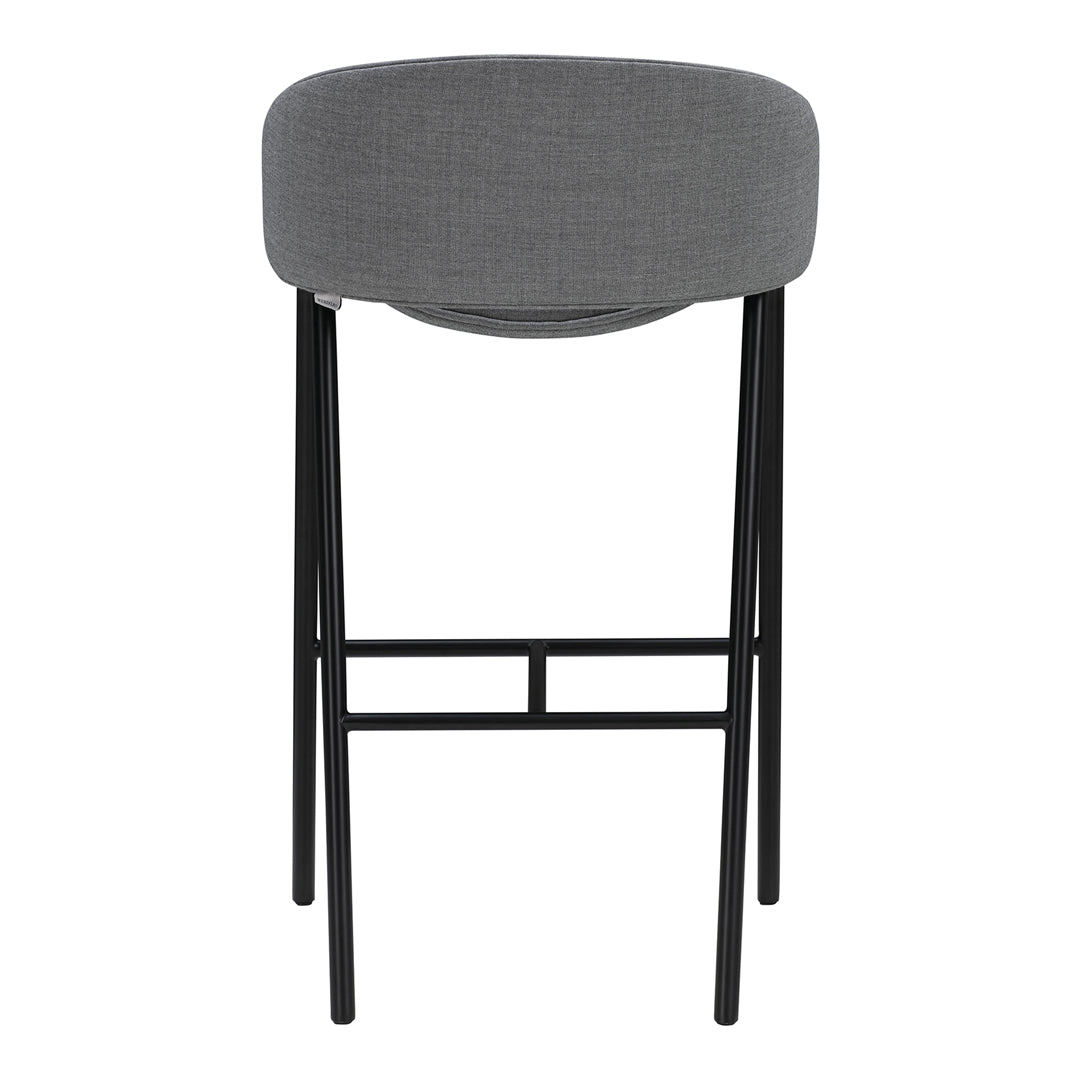 Modern Folium Bar Stool - Adjustable Height Kitchen Island Stool with Backrest, Comfortable Counter Stool for Dining Room, Bar & Home Decor