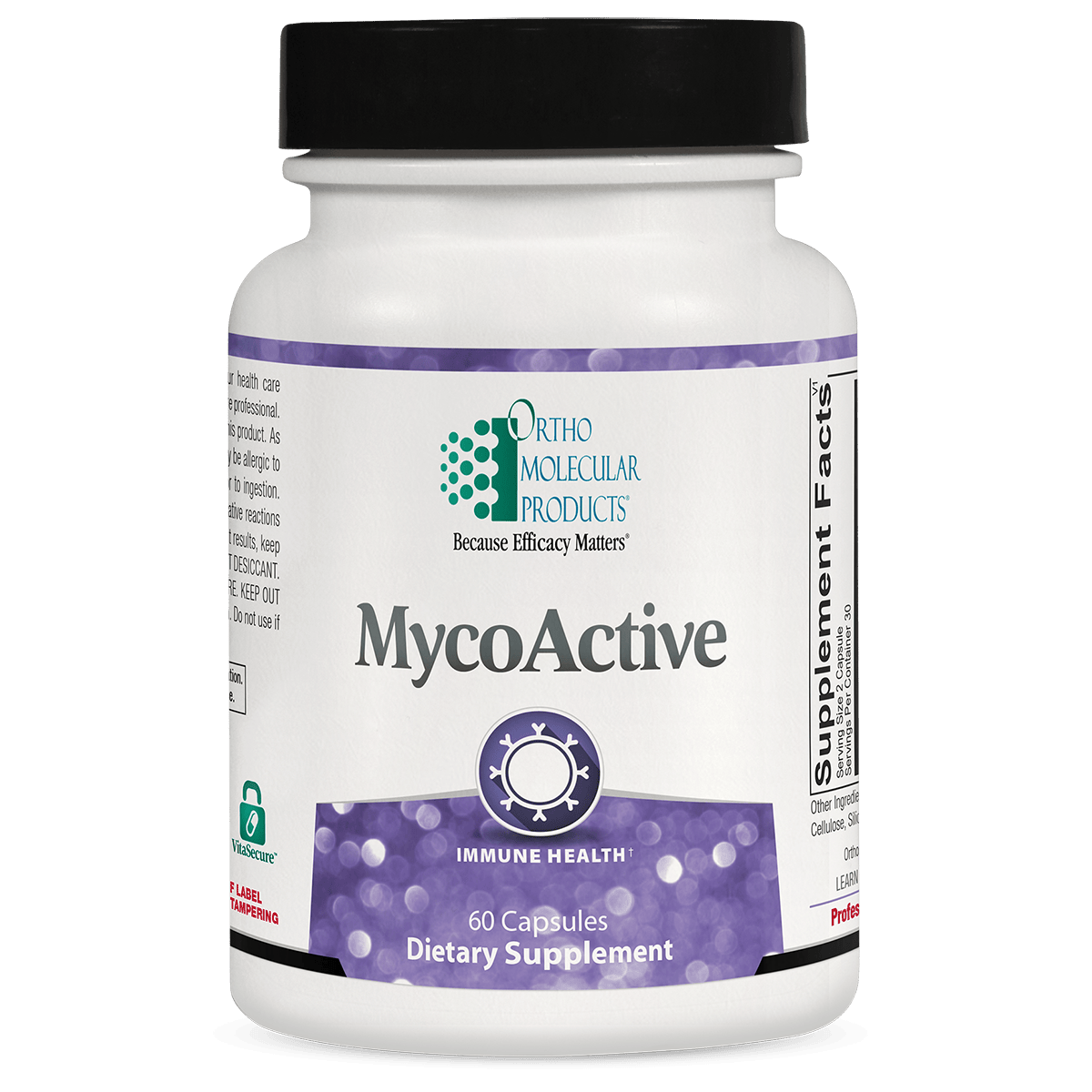 Mycoactive Mushroom Supplement - 60 Capsules for Immune Support, Energy & Focus | Organic Reishi, Lion's Mane, Cordyceps Blend | Vegan, Non-GMO | Daily Wellness & Cognitive Boost