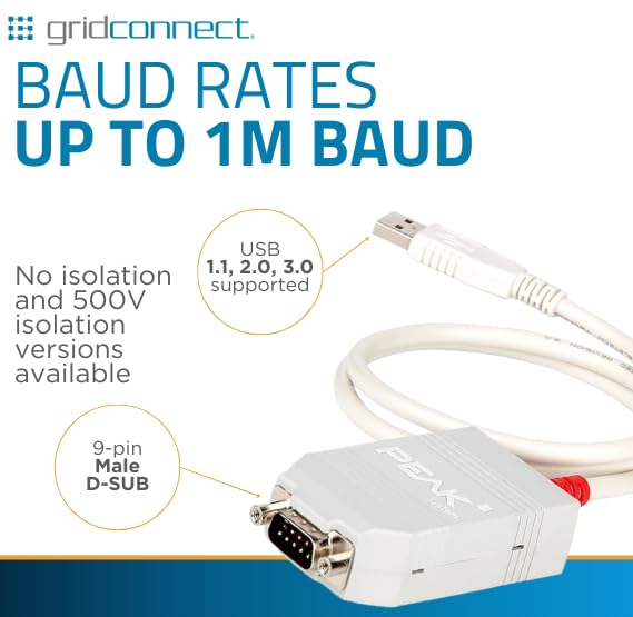 GC-CAN-USB CAN Bus to USB Adapter - High Speed CAN Interface Converter for Automotive Diagnostics, ECU Programming & Vehicle Communication - Perfect for OBD2 Scanners, Car Mechanics & DIY Auto Enthusiasts
